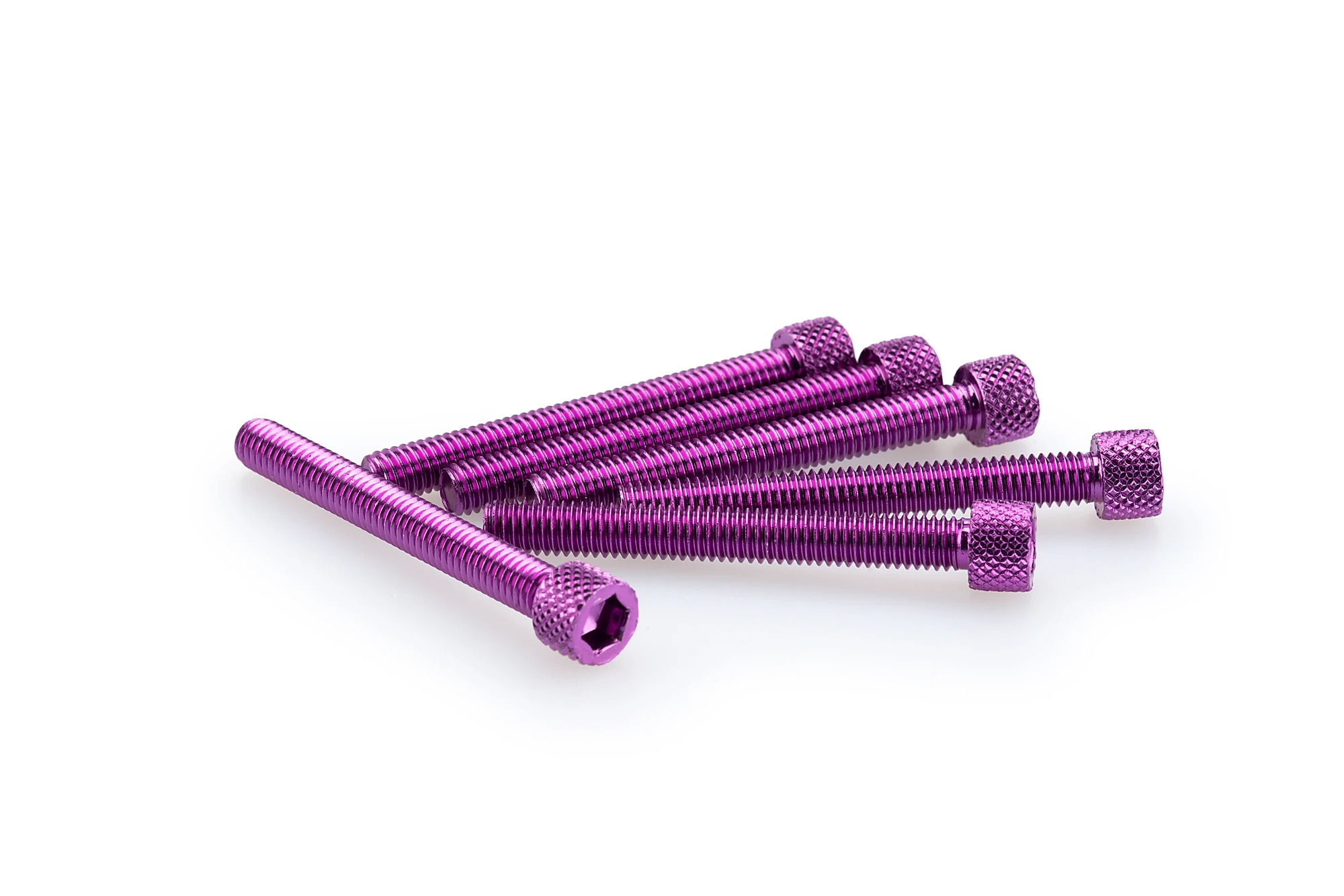 Kit Visserie Carénage Puig En Aluminium Anodisé Violet Blister 6 vis allen M6x50mm