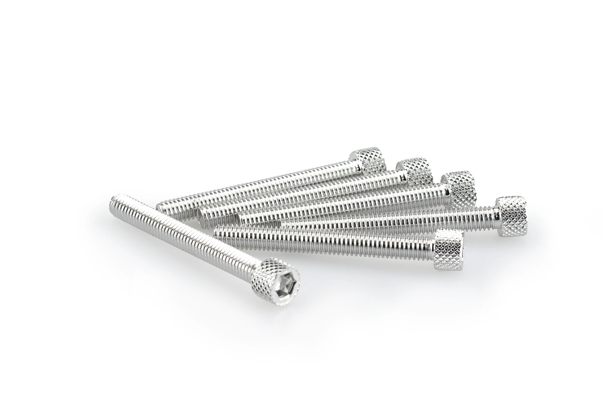 Kit Visserie Carénage Puig En Aluminium Anodisé Argent Blister 6 vis allen M6x50mm