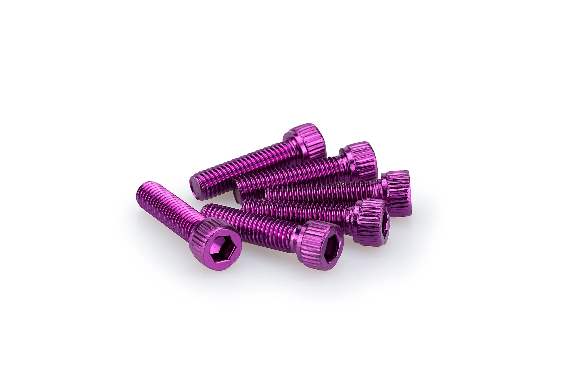 Kit Visserie Carénage Puig En Aluminium Anodisé Violet Blister 6 vis allen M8x30mm