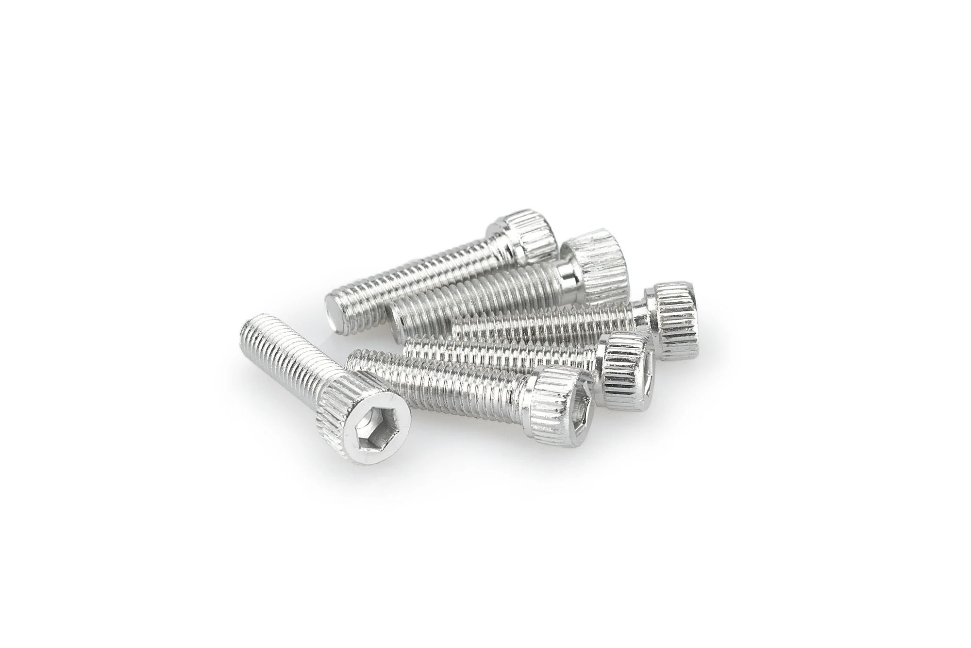 Kit Visserie Carénage Puig En Aluminium Anodisé Argent Blister 6 vis allen M8x30mm