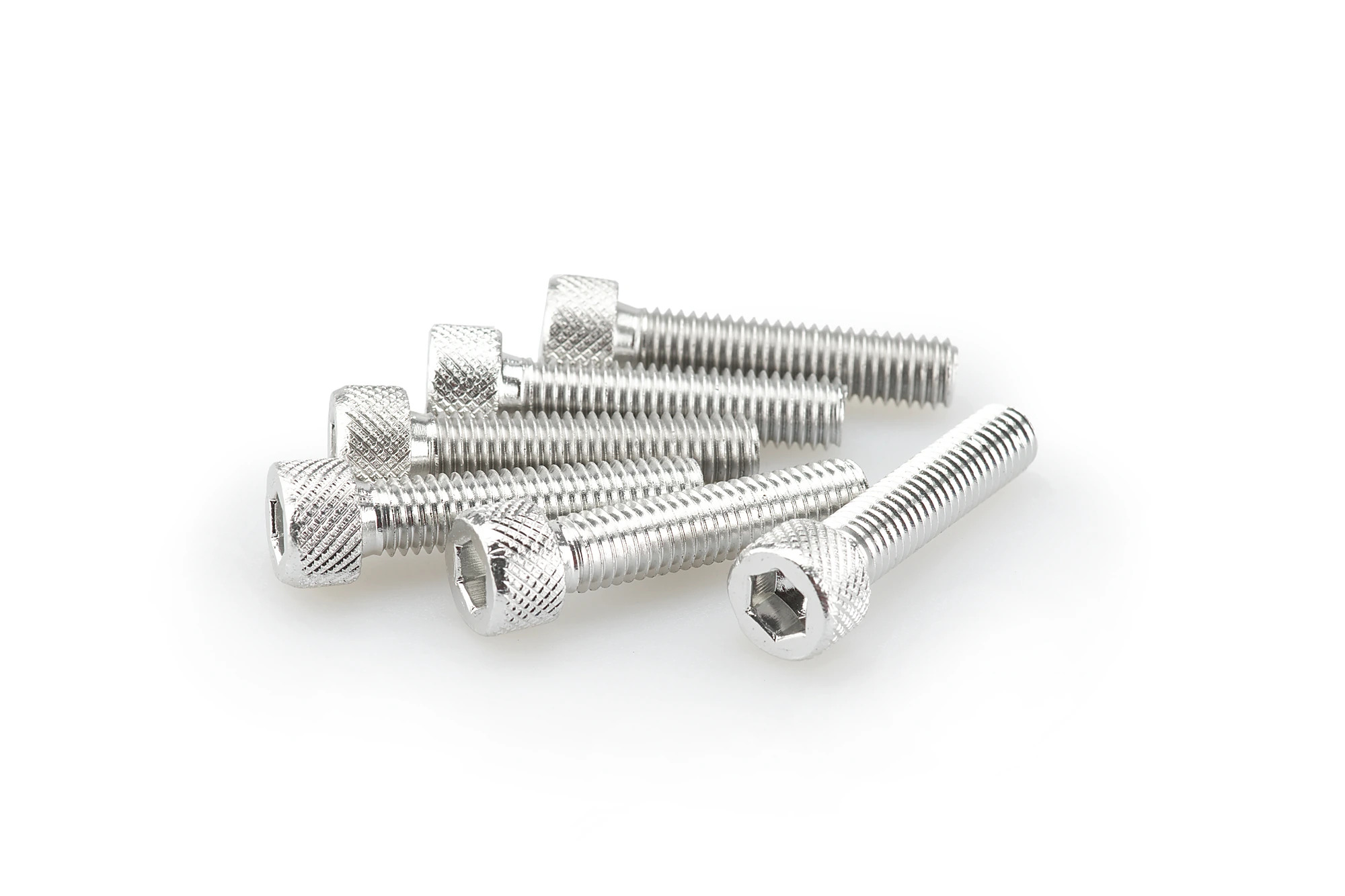 Kit Visserie Carénage Puig En Aluminium Anodisé Argent Blister 6 vis allen M8x35mm