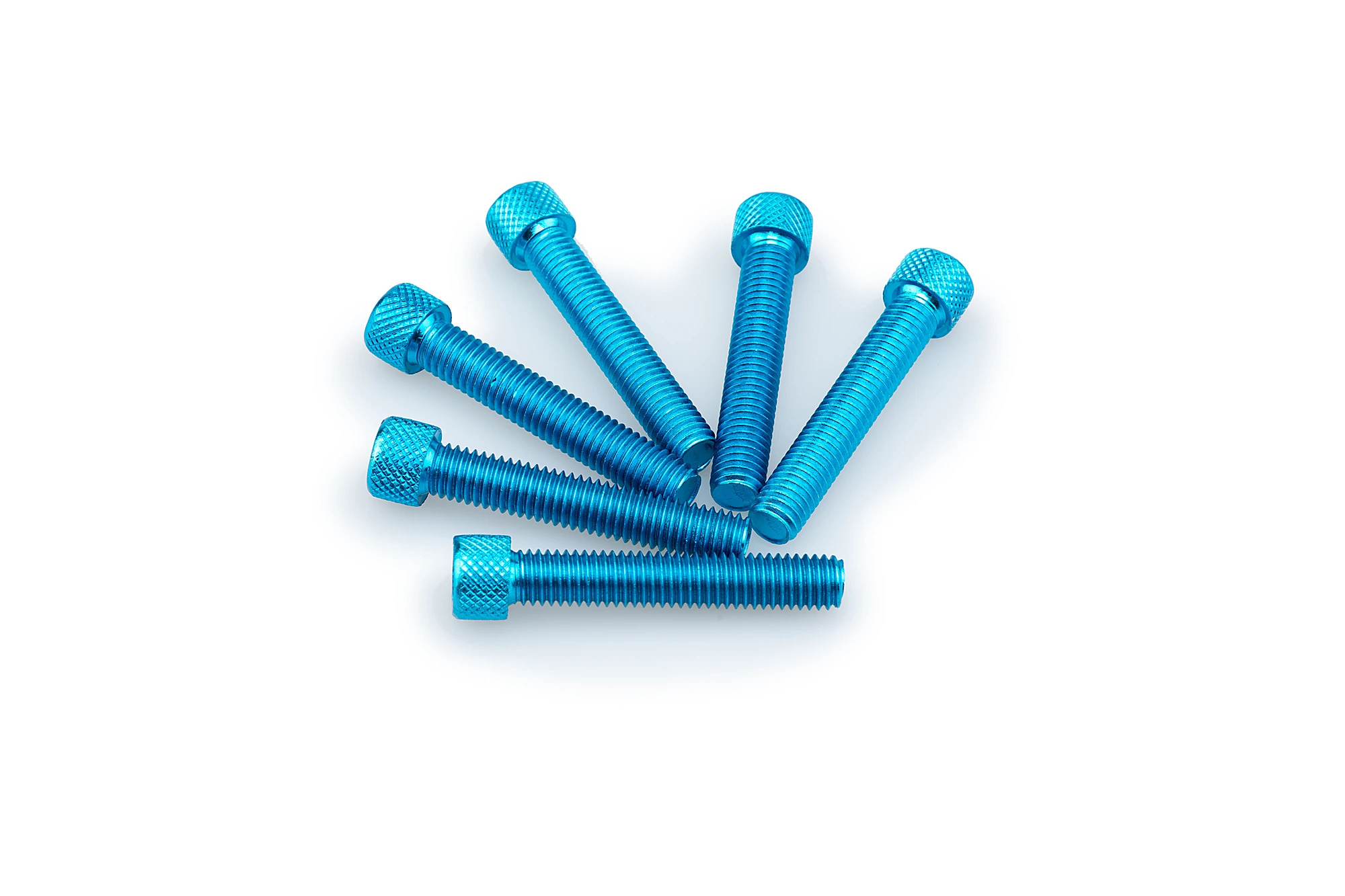 Kit Visserie Carénage Puig En Aluminium Anodisé Bleu Blister 6 vis allen M8x45mm