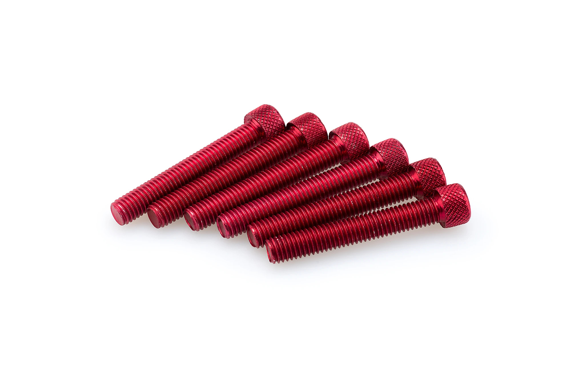 Kit Visserie Carénage Puig En Aluminium Anodisé Rouge Blister 6 vis allen M8x50mm