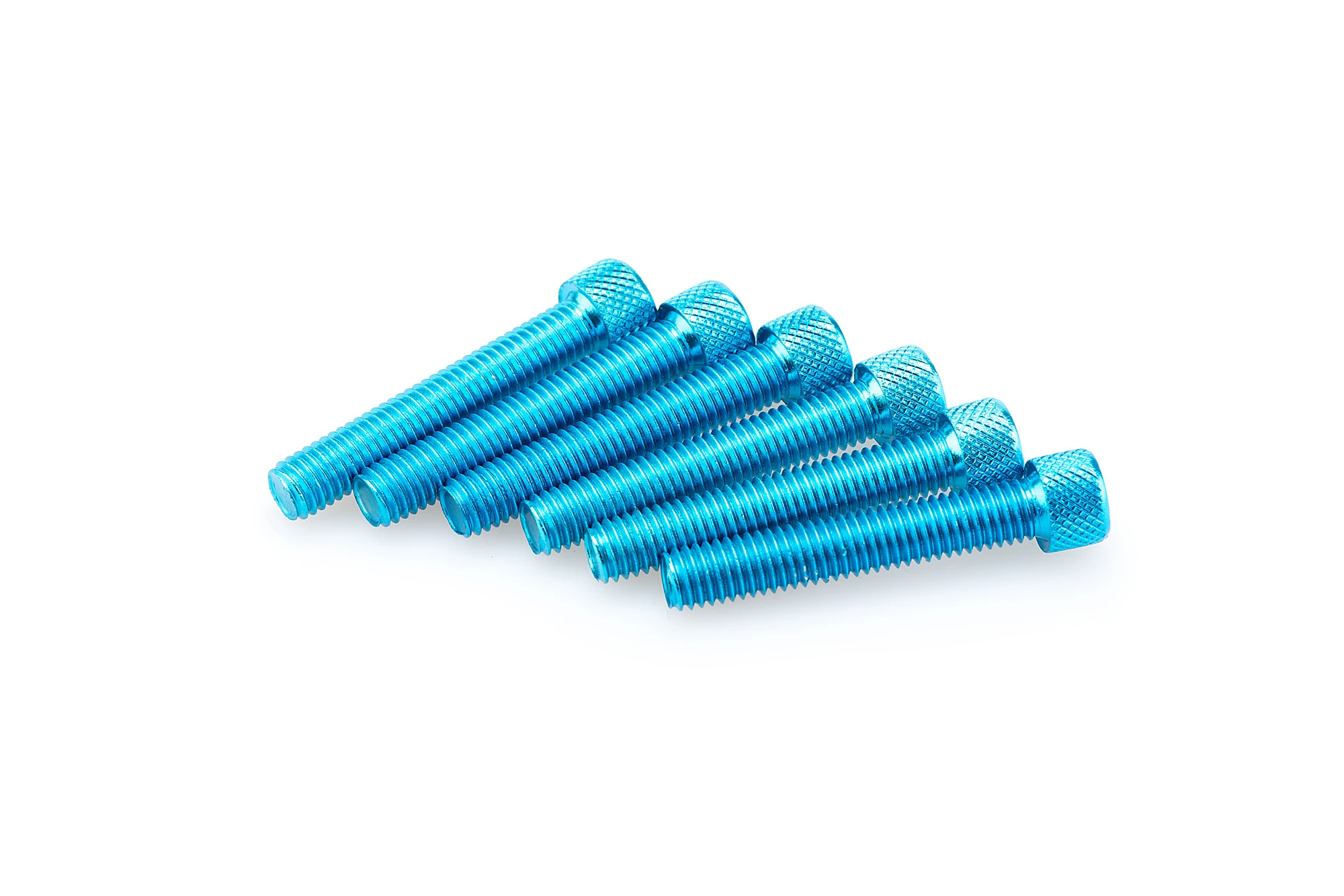 Kit Visserie Carénage Puig En Aluminium Anodisé Bleu Blister 6 vis allen M8x55mm