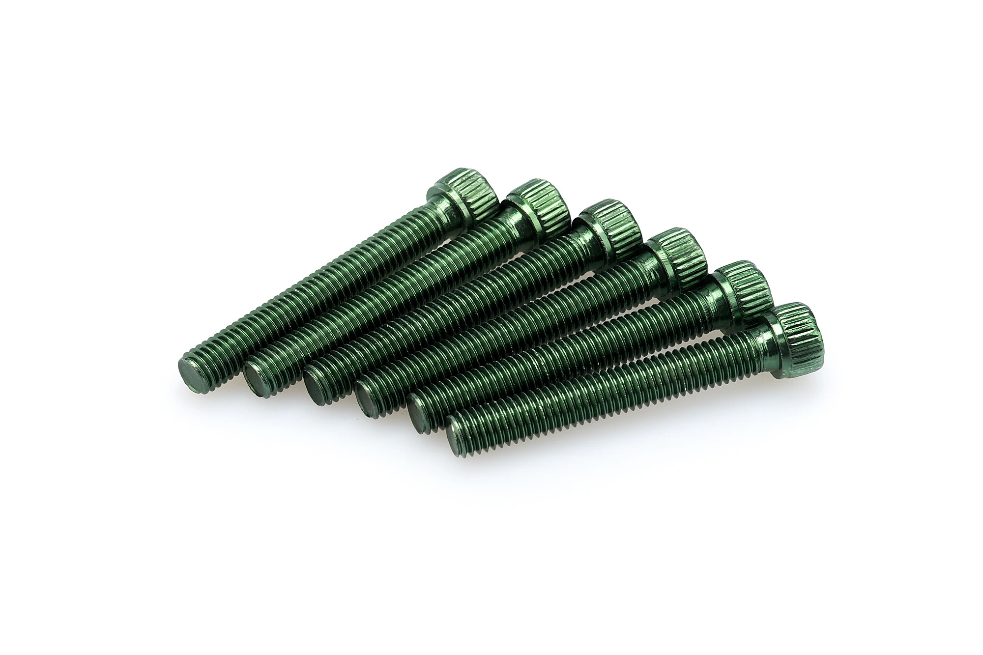 Kit Visserie Carénage Puig En Aluminium Anodisé Vert Blister 6 vis allen M8x55mm