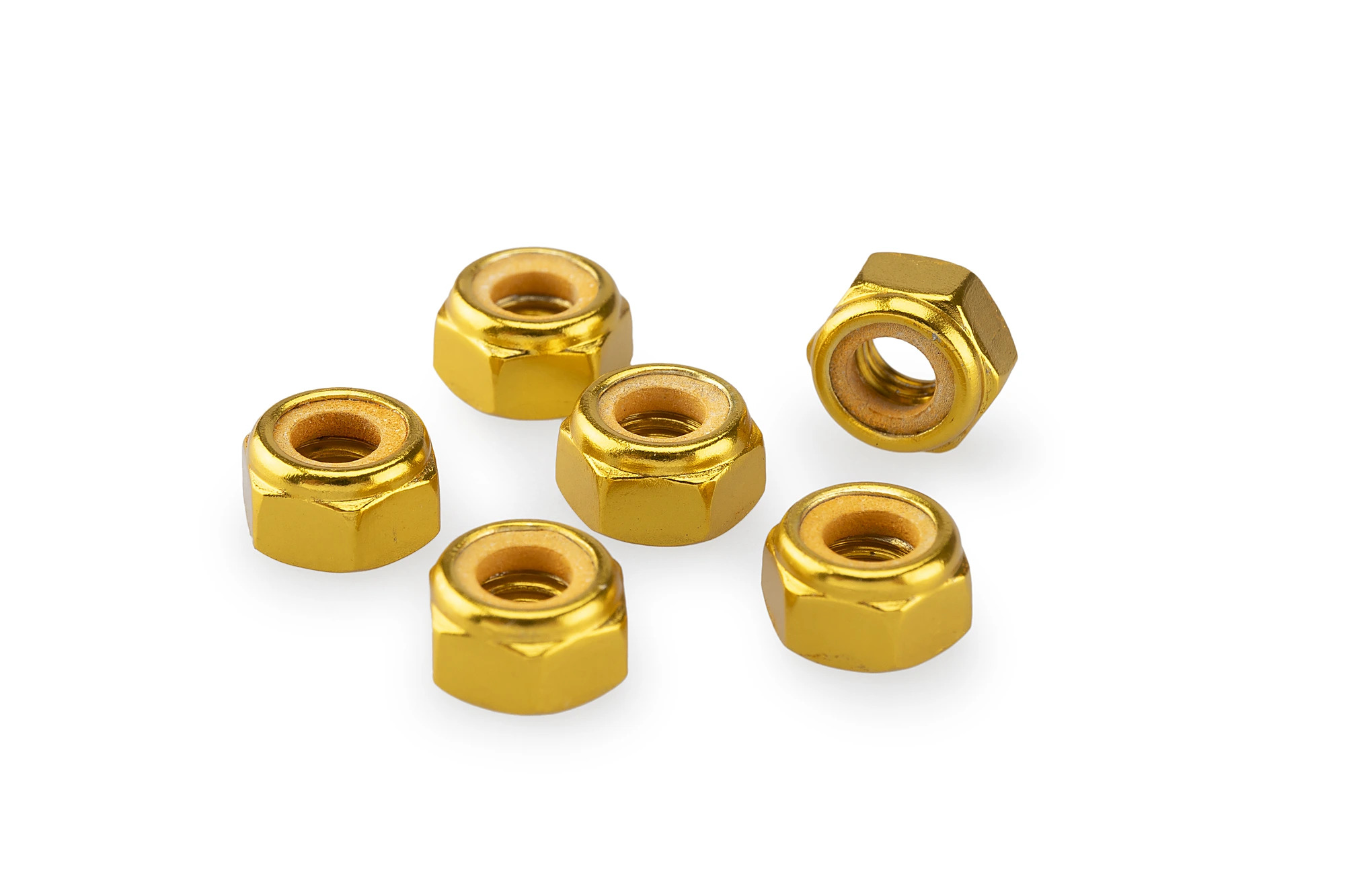 Kit Visserie Carénage Puig En Aluminium Anodisé Jaune Blister 6 écrou M6