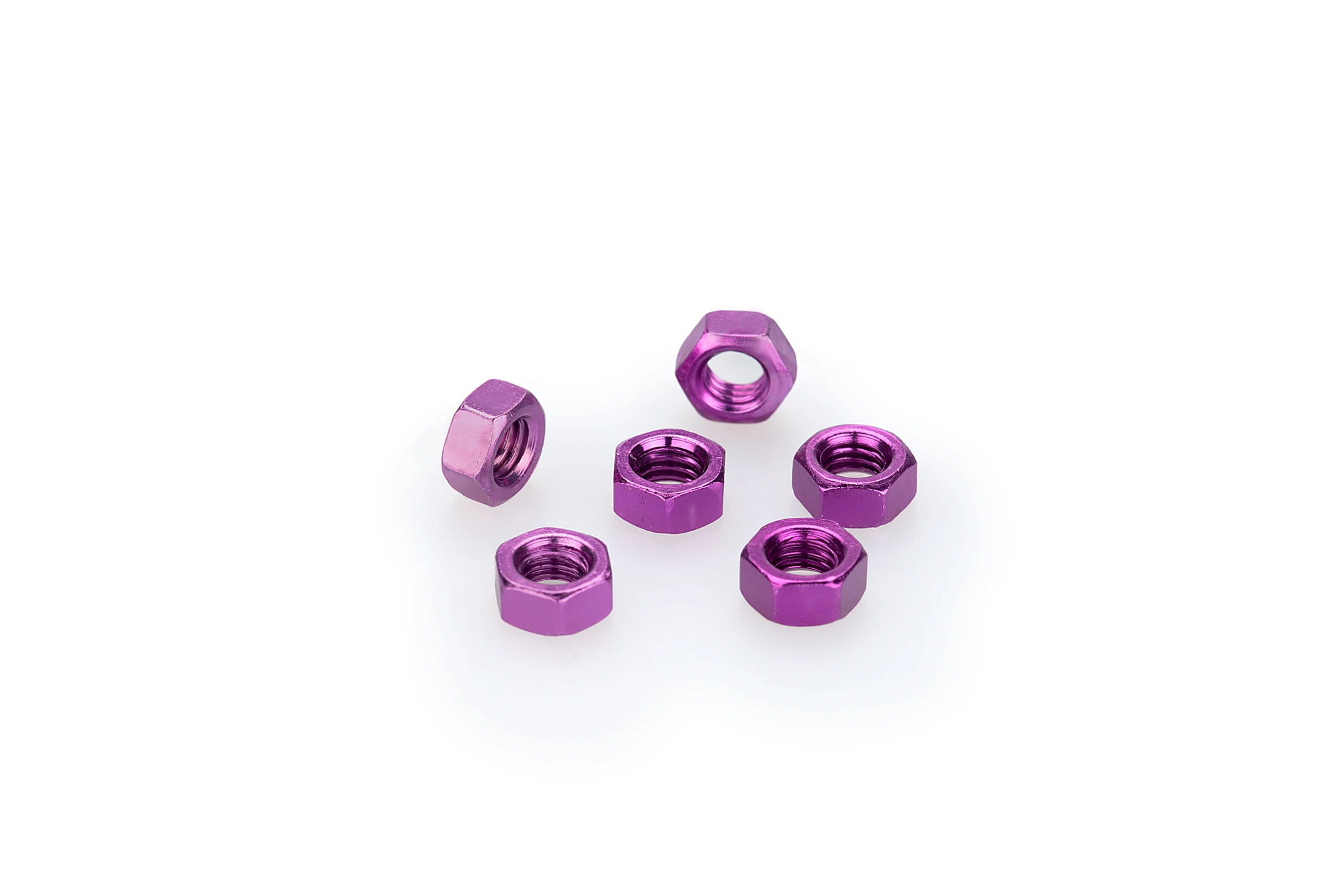 Kit Visserie Carénage Puig En Aluminium Anodisé Violet Blister 6 écrou M5