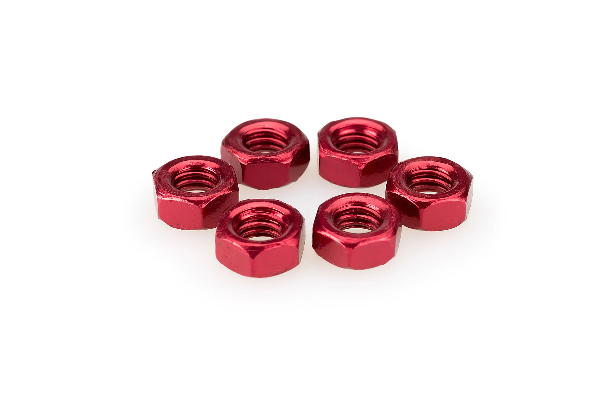 Kit Visserie Carénage Puig En Aluminium Anodisé Rouge Blister 6 écrou M6