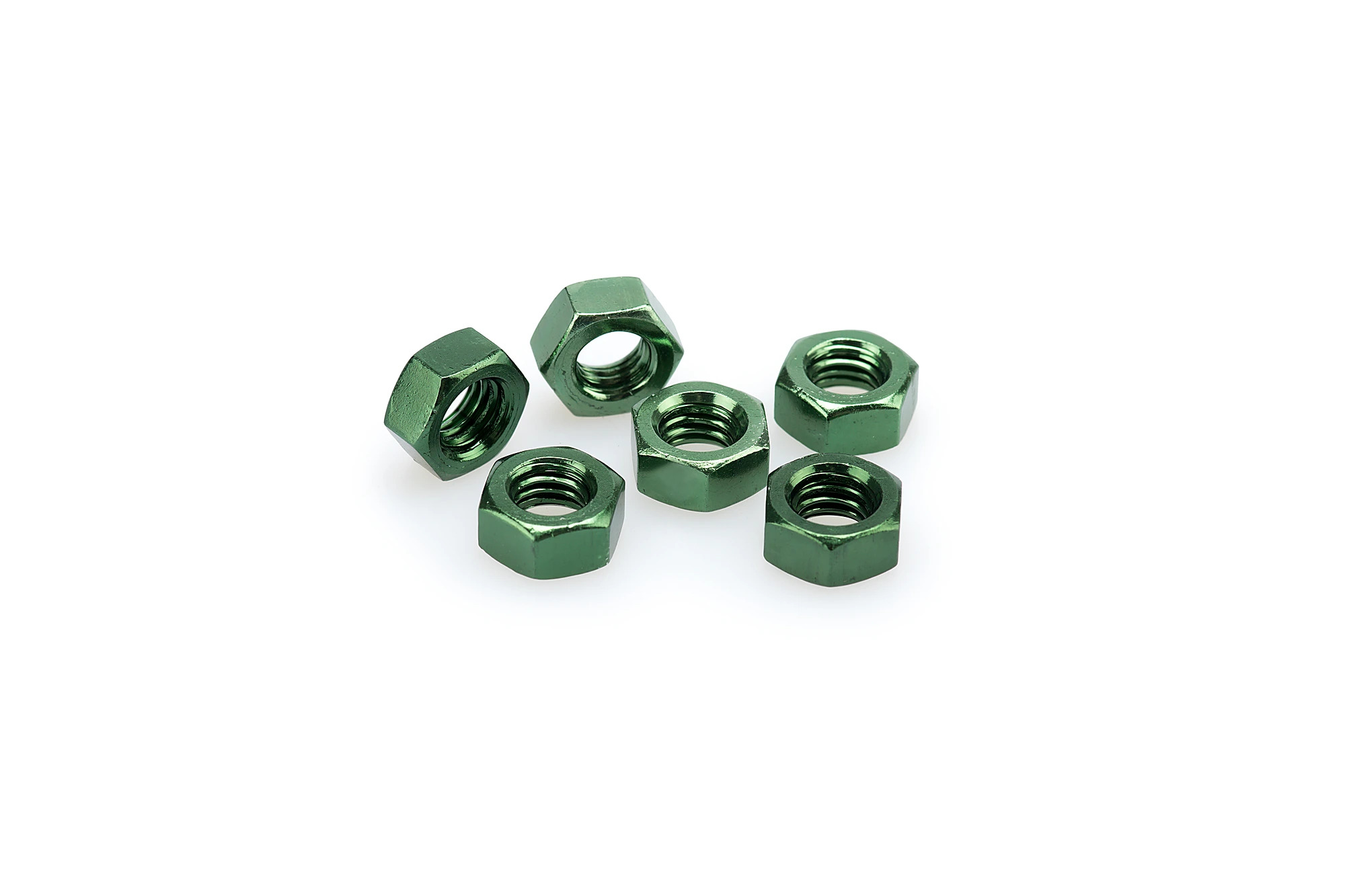Kit Visserie Carénage Puig En Aluminium Anodisé Vert BLISTER 6 écrous M8