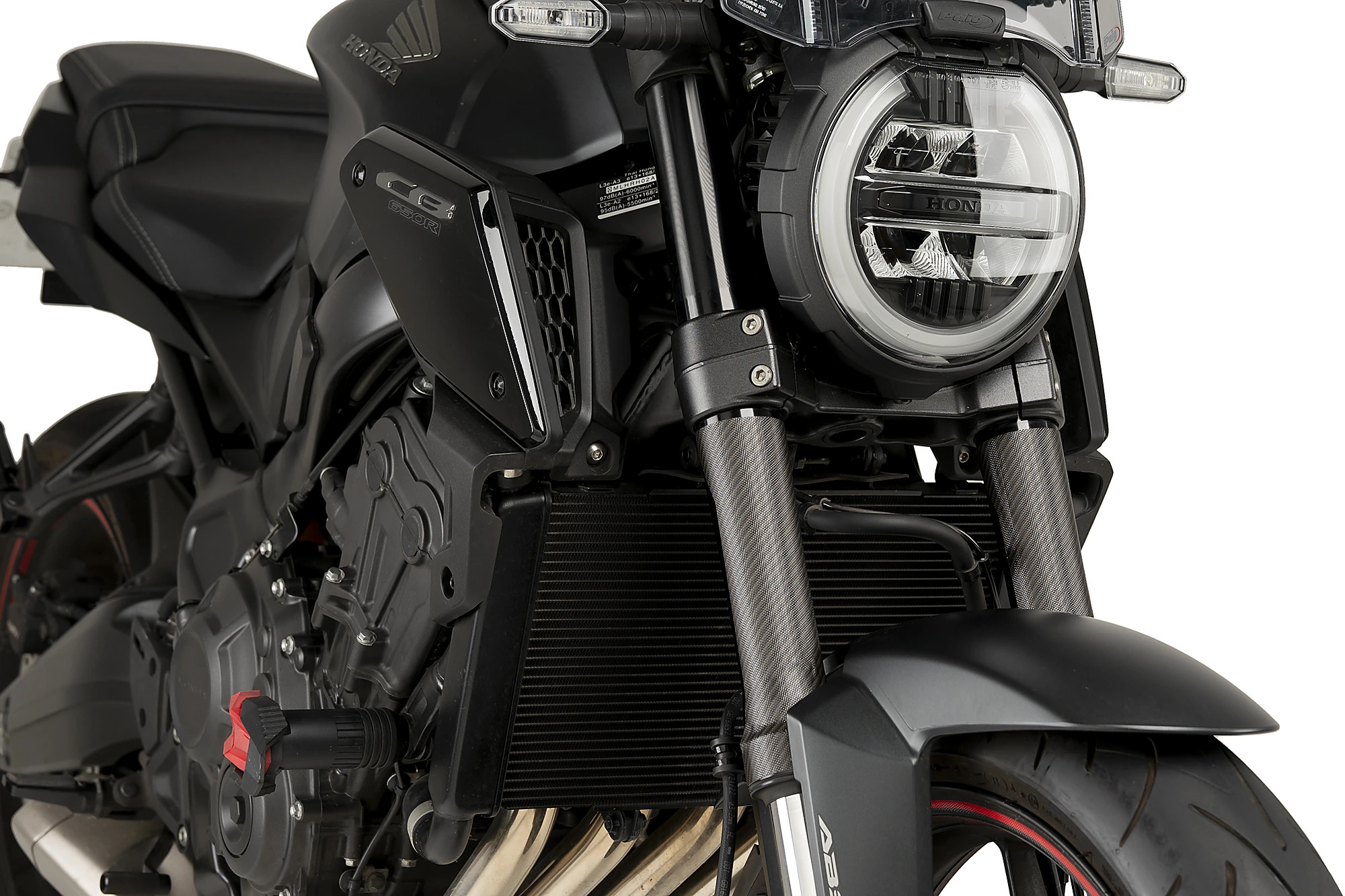 Stickers de fourche Puig Kit Autocollants Apparence carbone