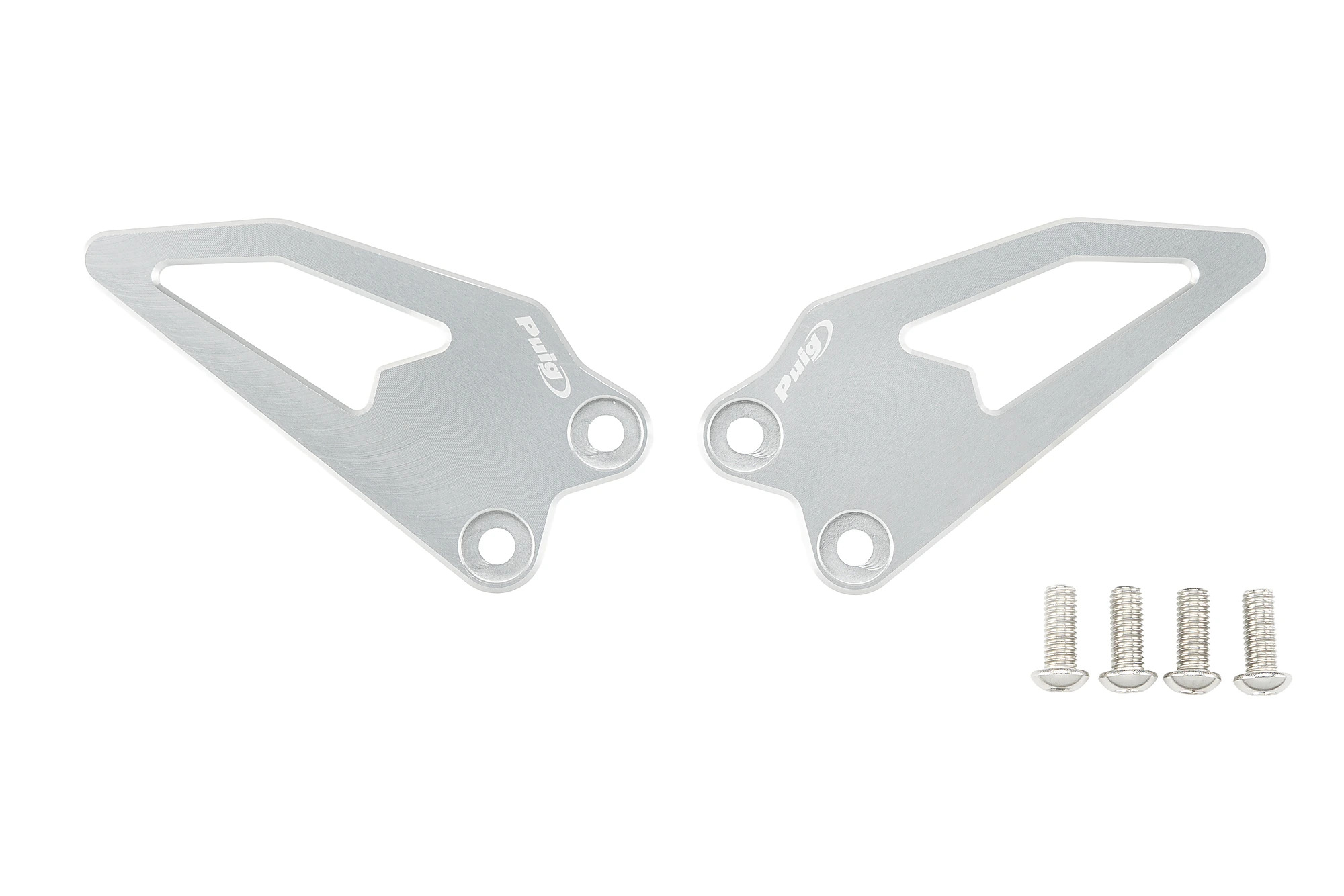 Platine de repose pied Puig PLAQUES TALON Argent
