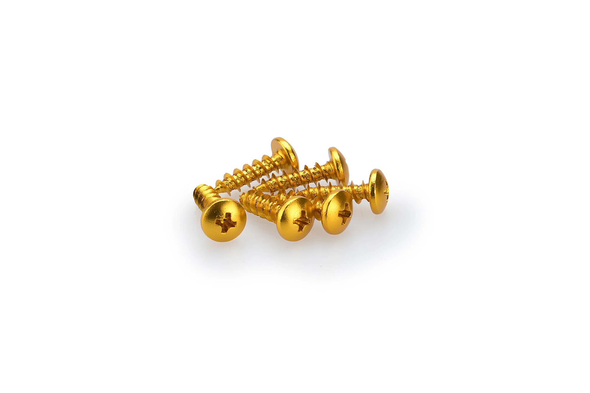 Kit Visserie Carénage Puig En Aluminium Anodisé Jaune Blister 6 vis bombé M6x20mm