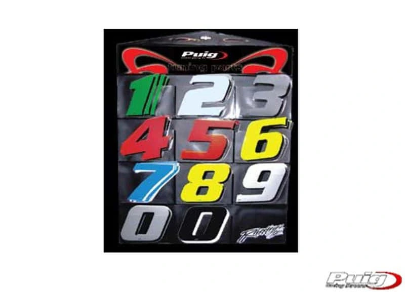 Numéros Puig KIT AUTOCOLLANTS Noire