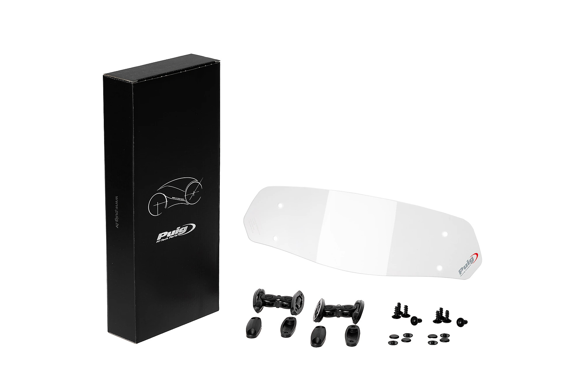 Spoiler Puig Multi - Régable Fixée Vis Transparent