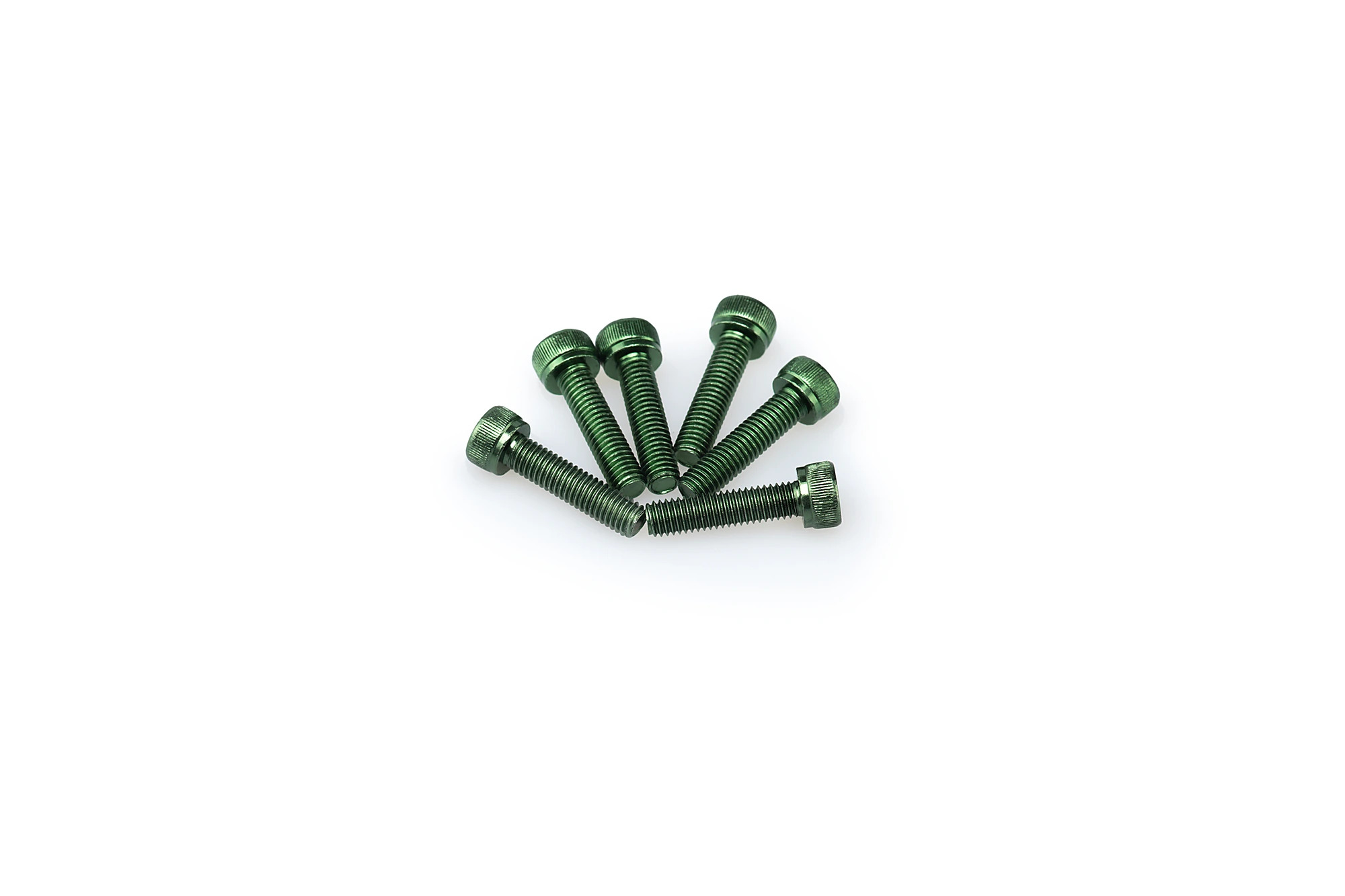 Kit Visserie Carénage Puig En Aluminium Anodisé Vert Blister 6 vis allen M5x20mm