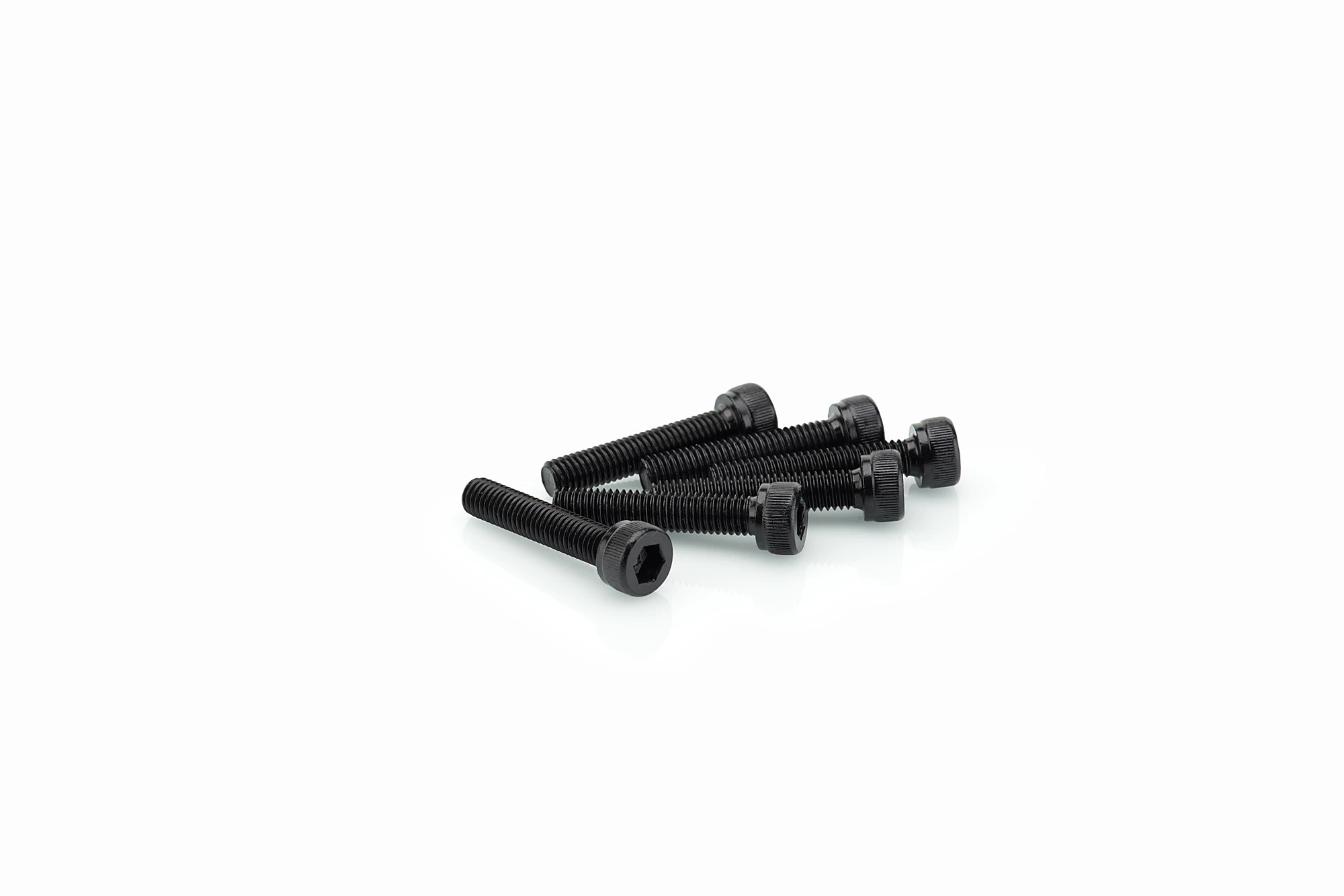 Kit Visserie Carénage Puig En Aluminium Anodisé Noire Blister 6 vis allen M5x25mm