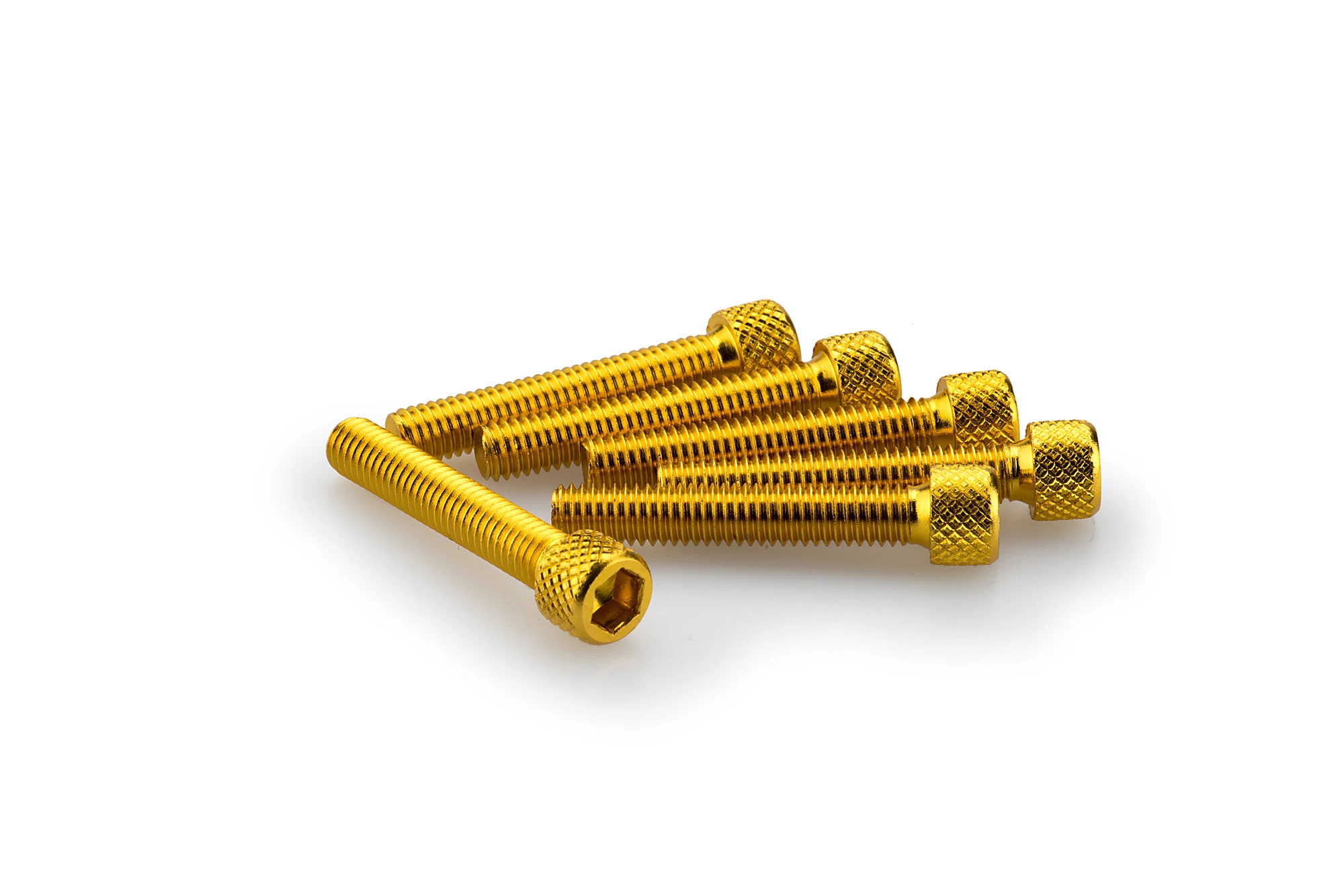 Kit Visserie Carénage Puig En Aluminium Anodisé Jaune Blister 6 vis allen M6x35mm