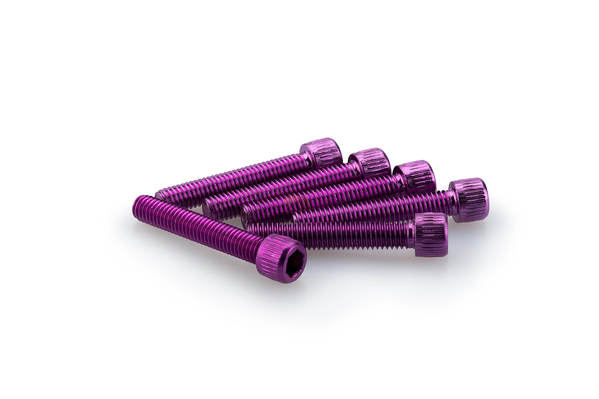 Kit Visserie Carénage Puig En Aluminium Anodisé Violet Blister 6 vis allen M6x35mm