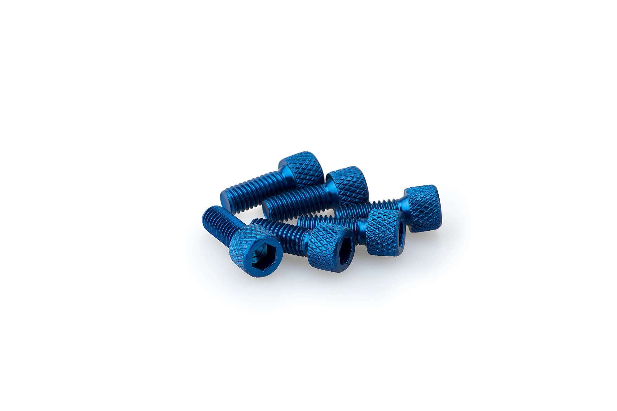 Kit Visserie Carénage Puig En Aluminium Anodisé Bleu Blister 6 vis allen M6x15mm