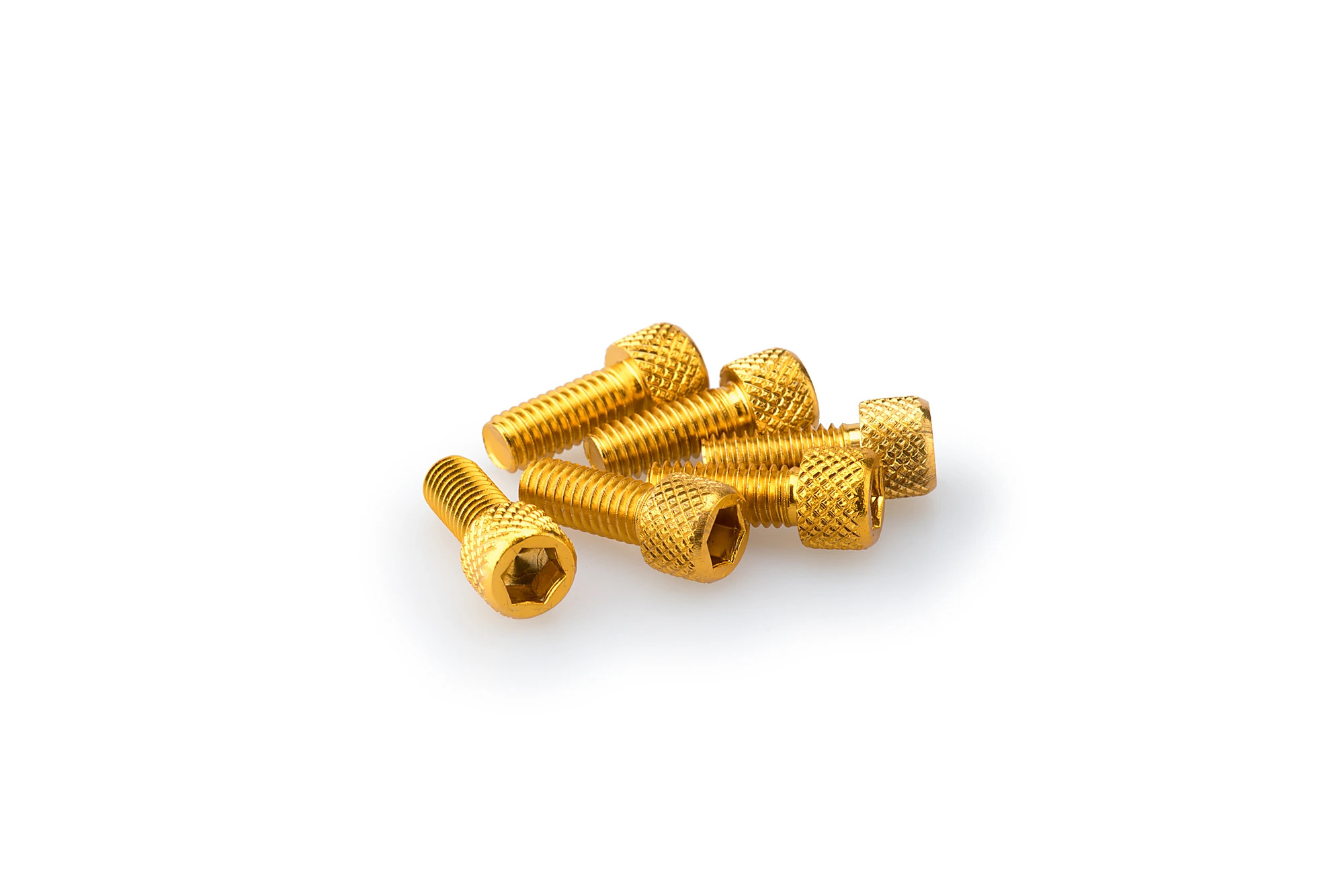 Kit Visserie Carénage Puig En Aluminium Anodisé Jaune Blister 6 vis allen M6x15mm