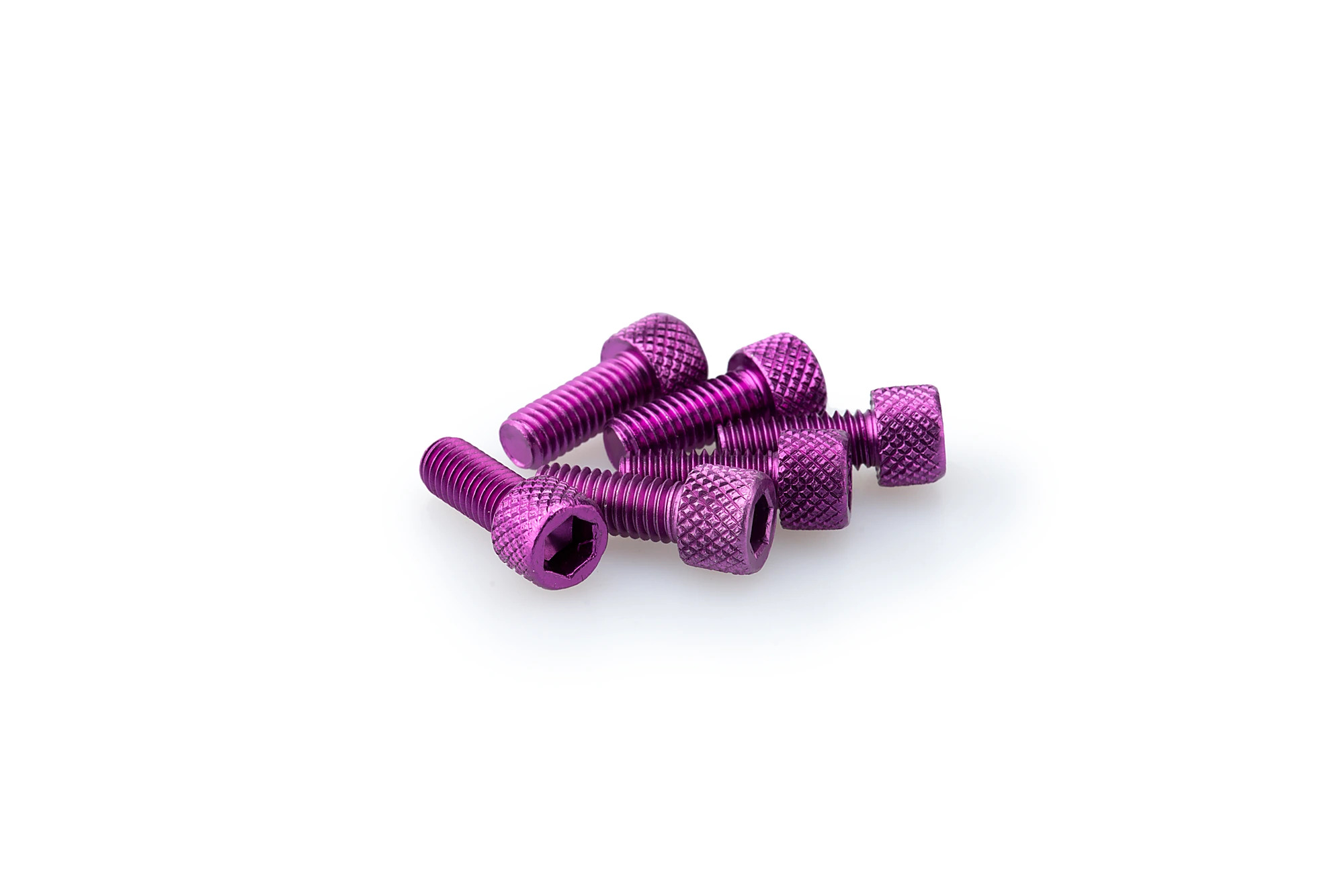 Kit Visserie Carénage Puig En Aluminium Anodisé Violet Blister 6 vis allen M6x15mm