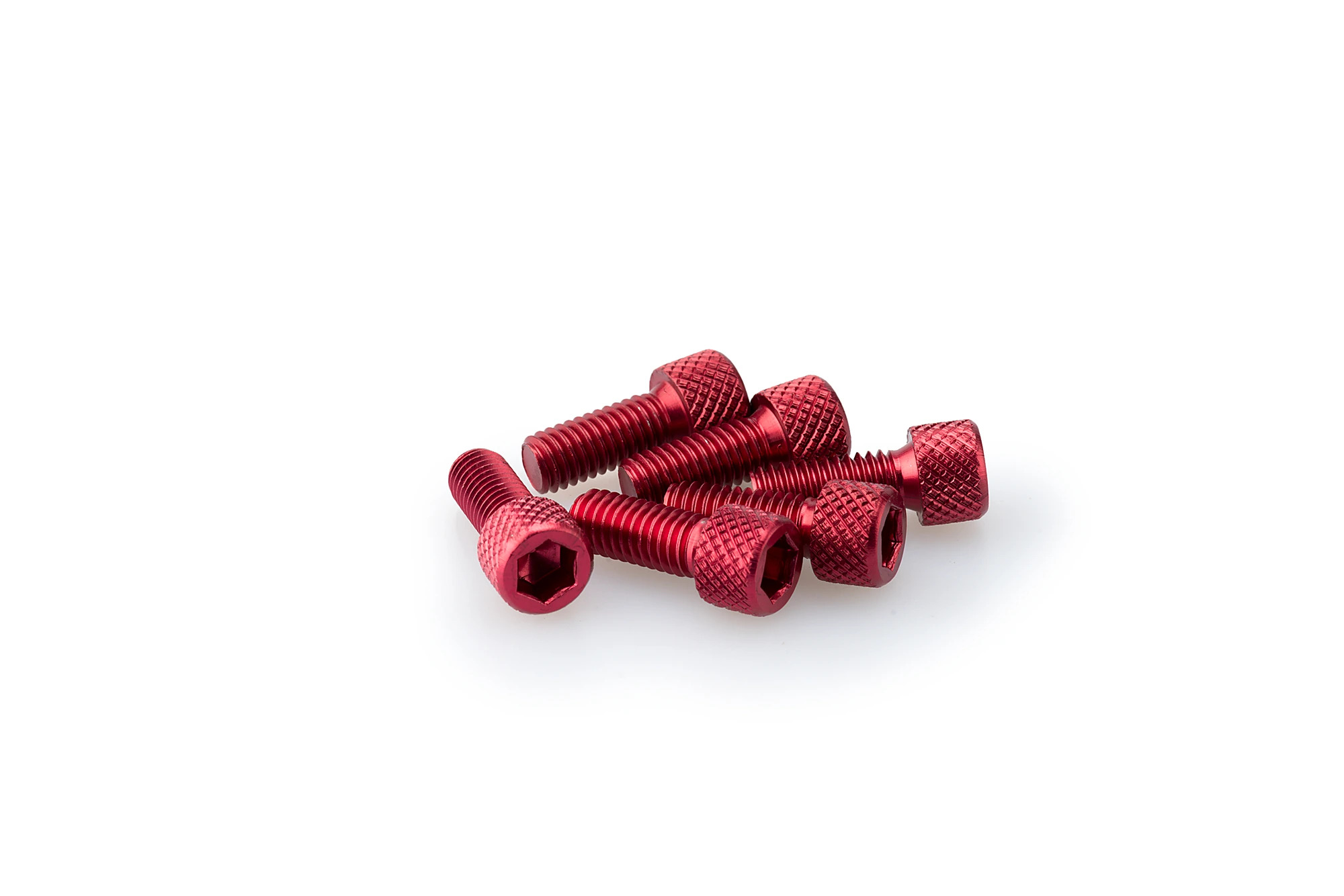Kit Visserie Carénage Puig En Aluminium Anodisé Rouge Blister 6 vis allen M6x15mm