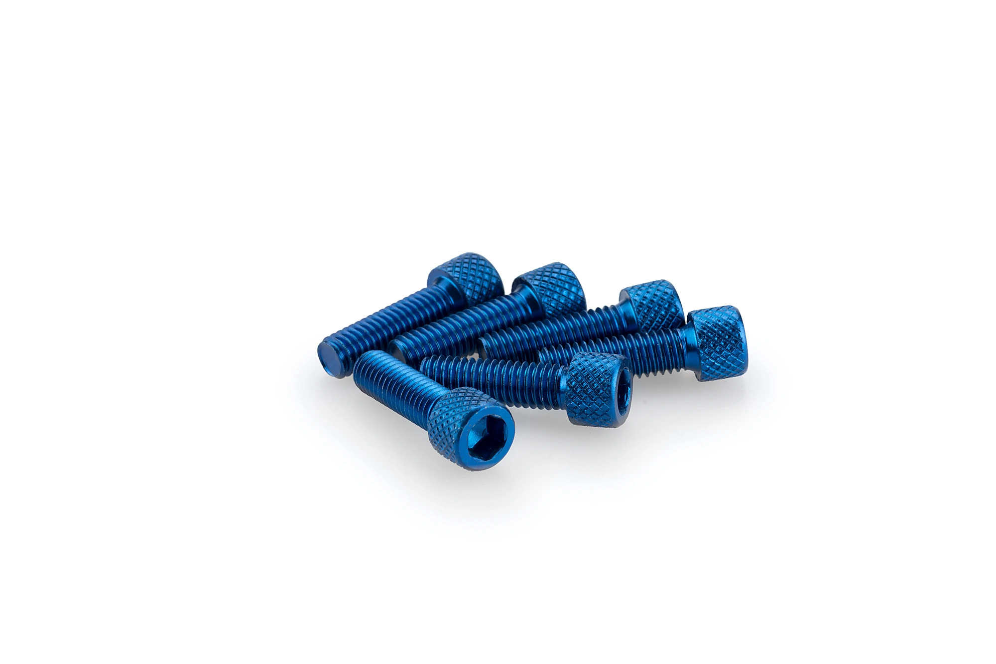 Kit Visserie Carénage Puig En Aluminium Anodisé Bleu Blister 6 vis allen M6x20mm