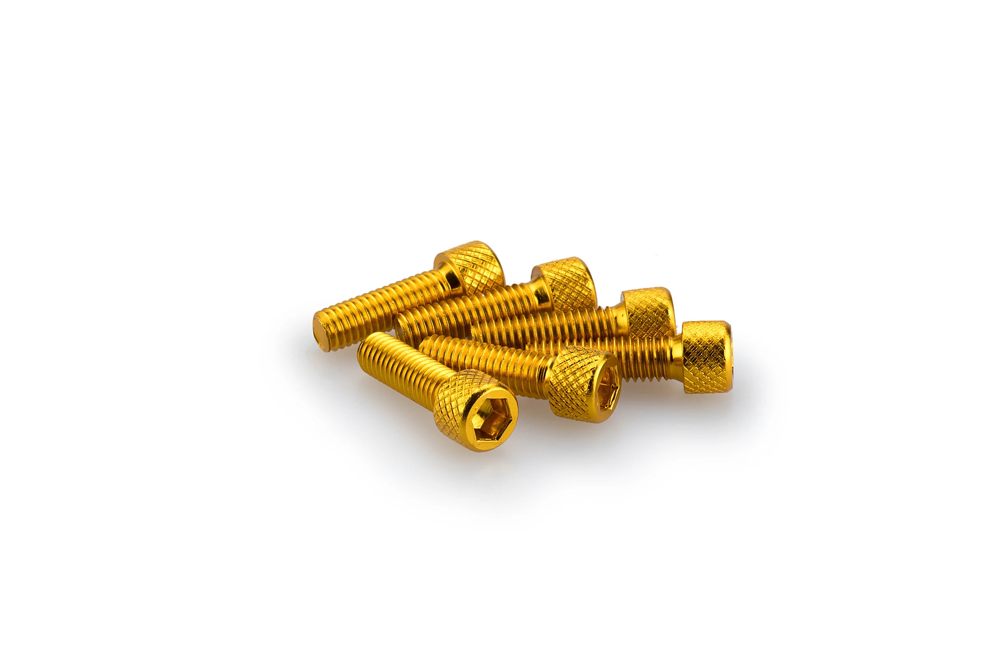 Kit Visserie Carénage Puig En Aluminium Anodisé Jaune Blister 6 vis allen M6x20mm