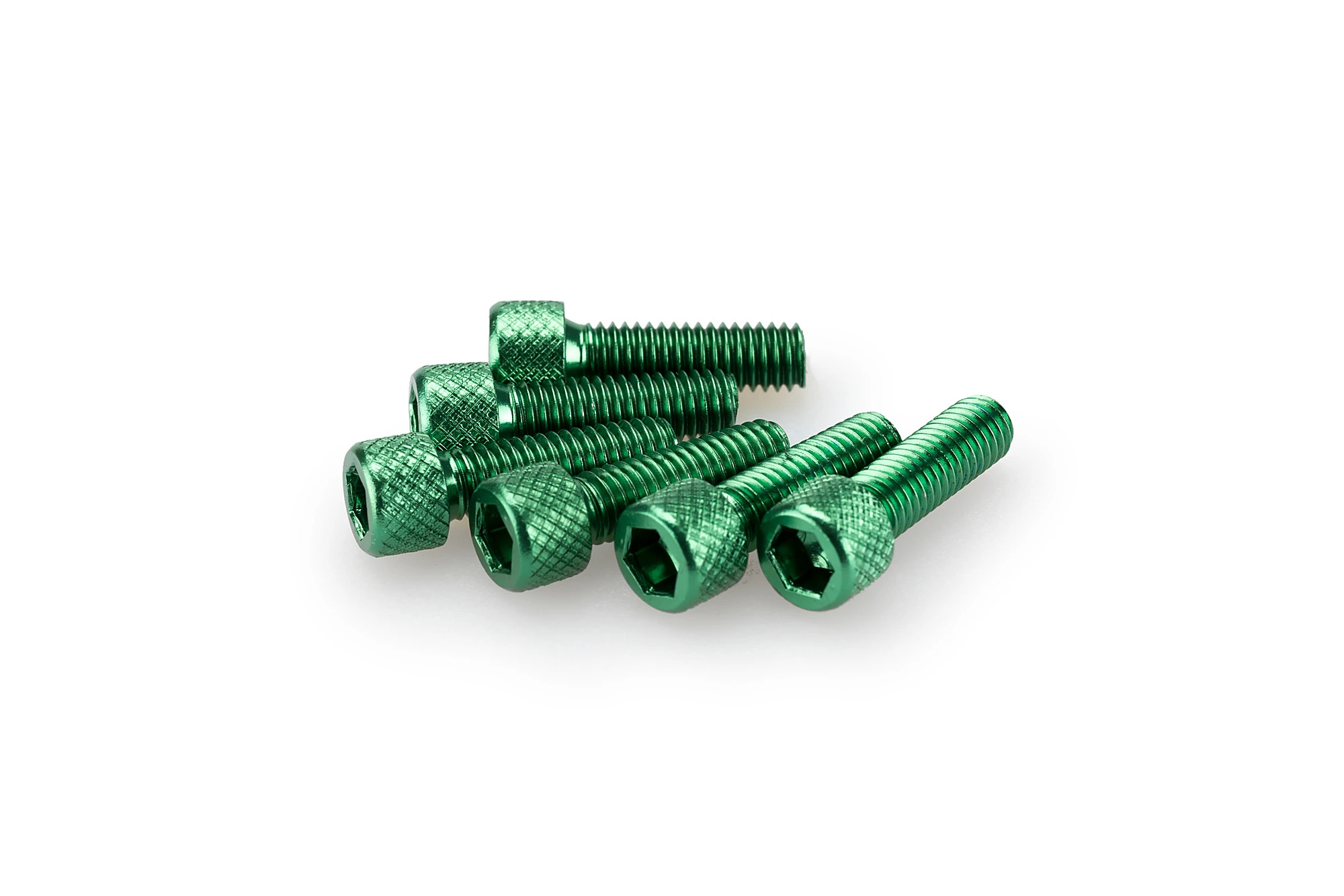 Kit Visserie Carénage Puig En Aluminium Anodisé Vert Blister 6 vis allen M6x20mm