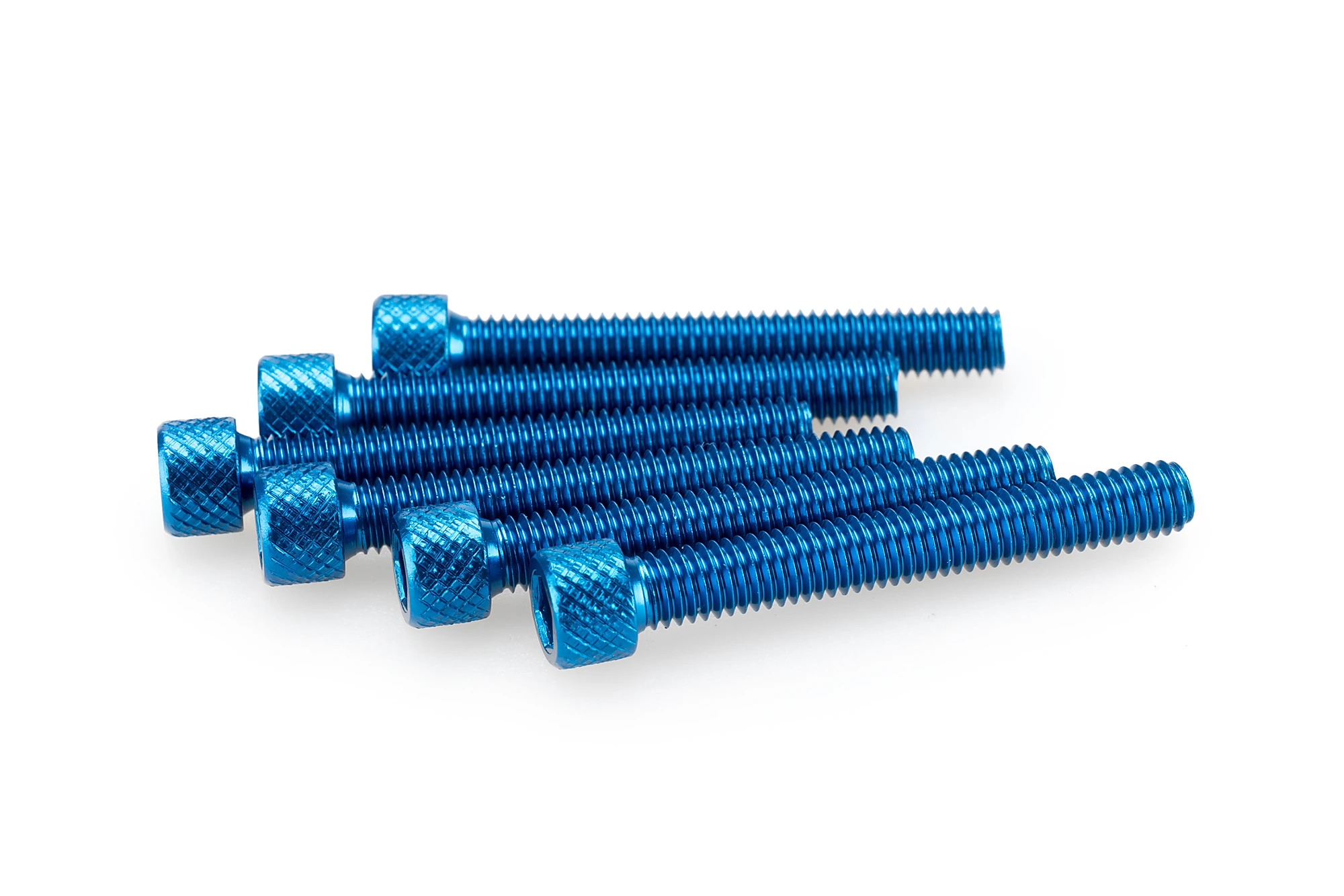 Kit Visserie Carénage Puig En Aluminium Anodisé Bleu Blister 6 vis allen M6x45mm