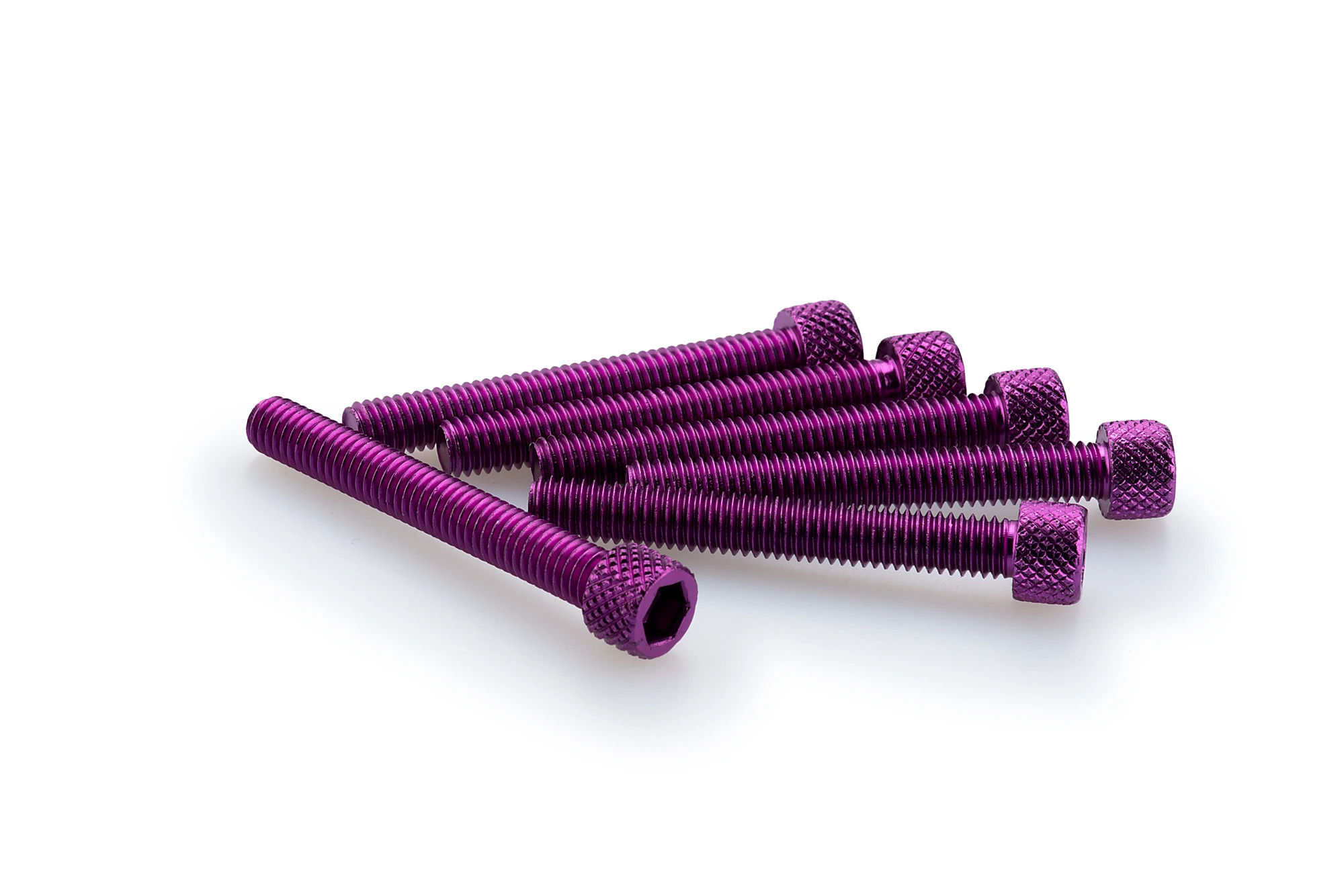 Kit Visserie Carénage Puig En Aluminium Anodisé Violet Blister 6 vis allen M6x45mm