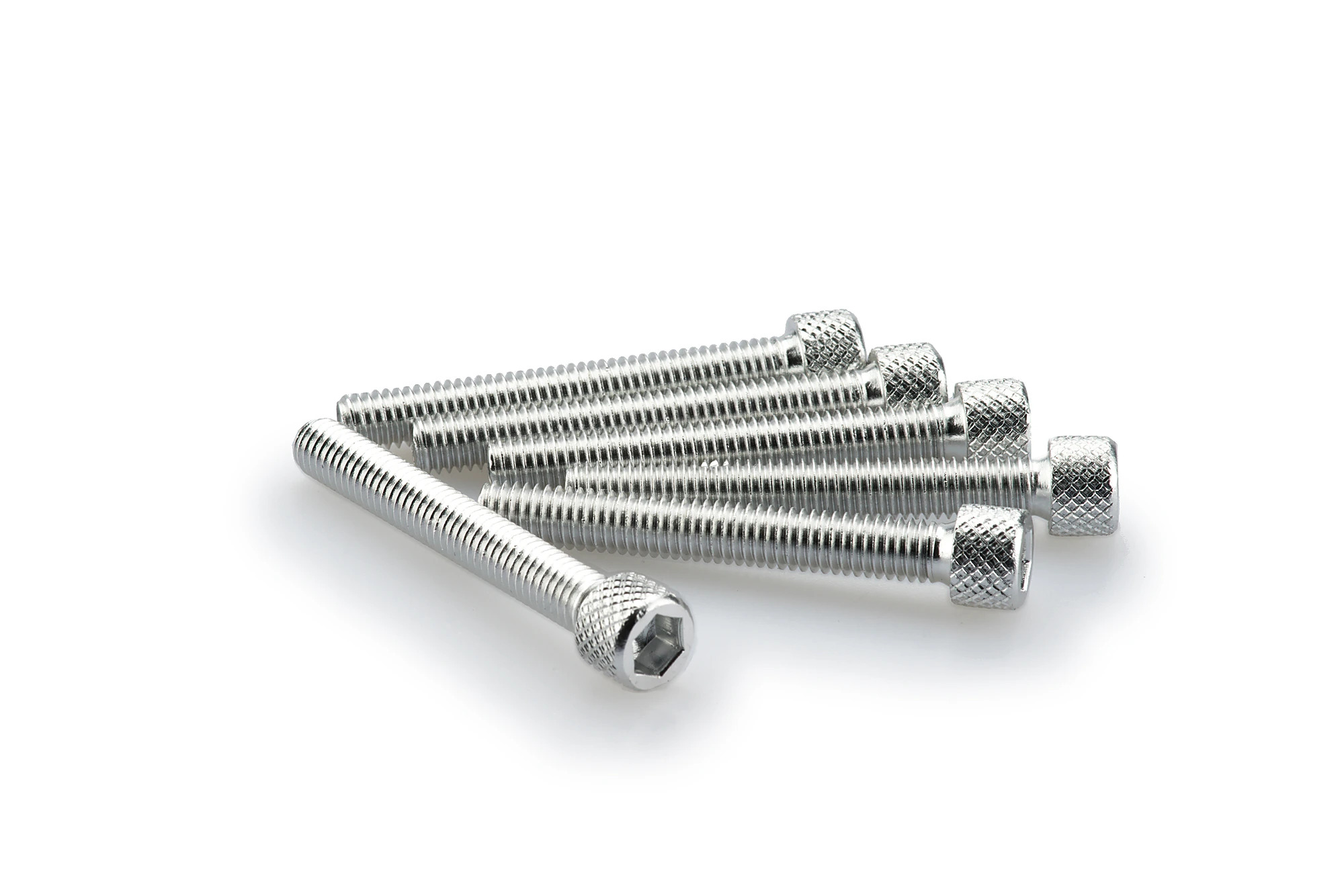 Kit Visserie Carénage Puig En Aluminium Anodisé Argent Blister 6 vis allen M6x45mm