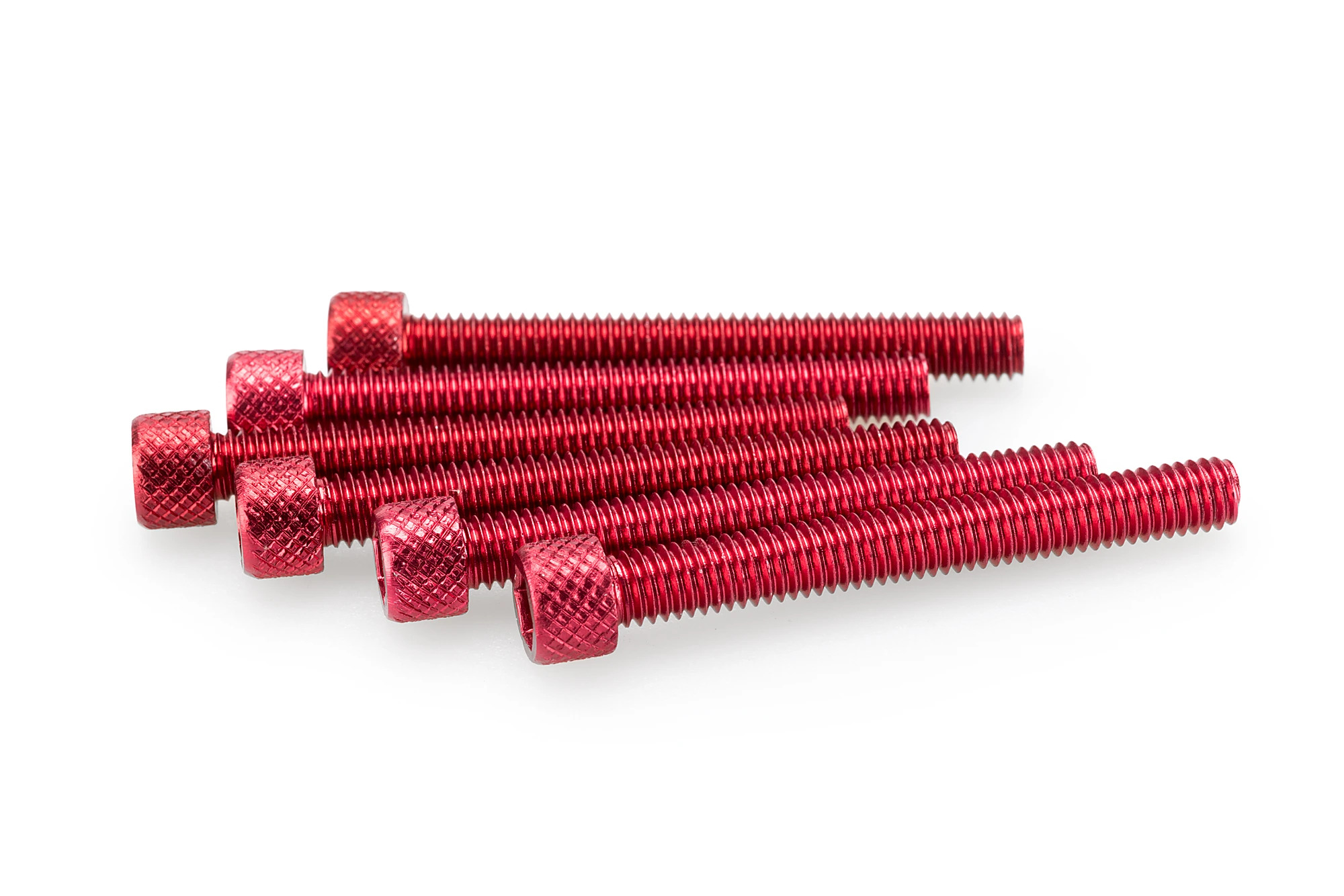 Kit Visserie Carénage Puig En Aluminium Anodisé Rouge Blister 6 vis allen M6x50mm