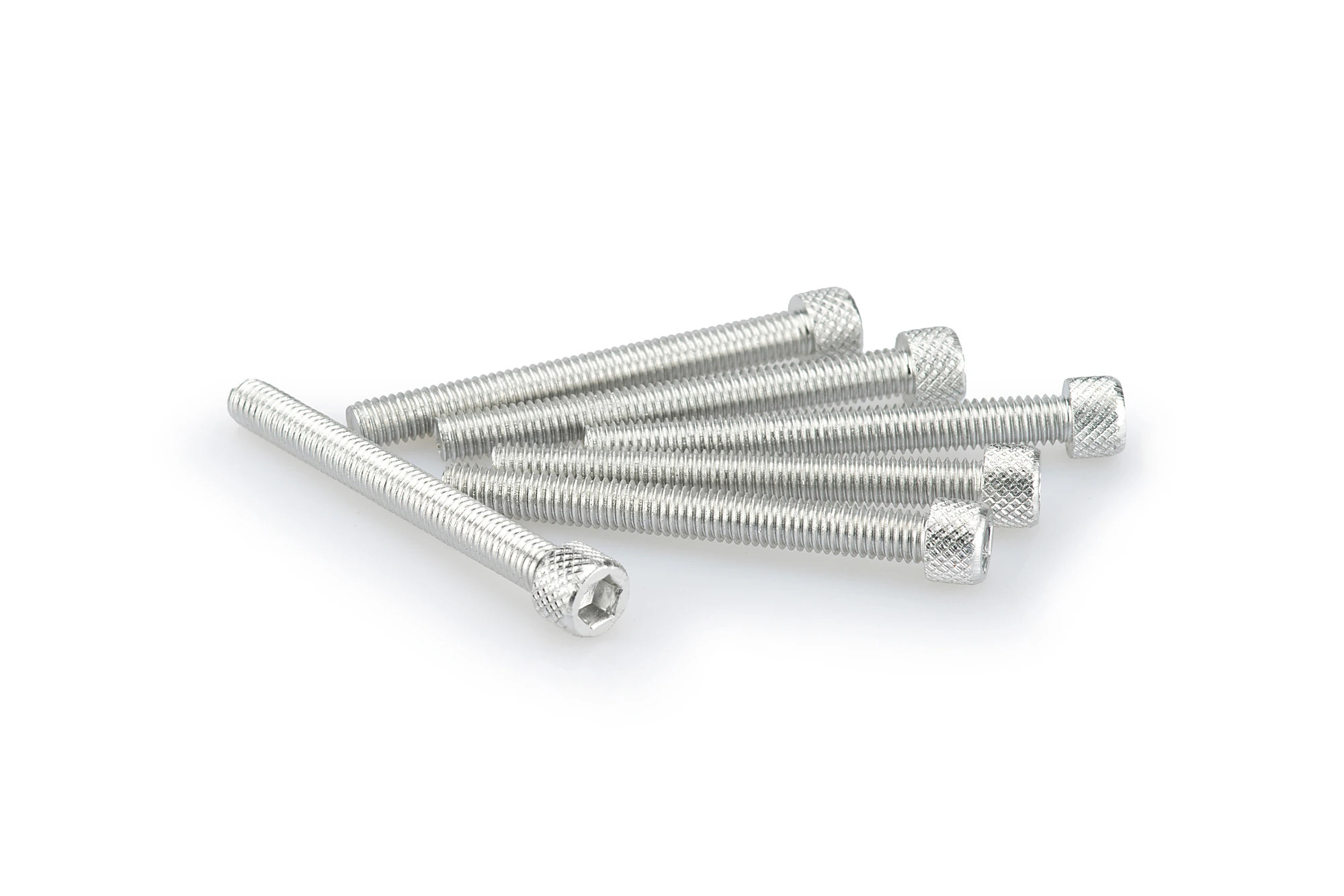 Kit Visserie Carénage Puig En Aluminium Anodisé Argent Blister 6 vis allen M6x55mm