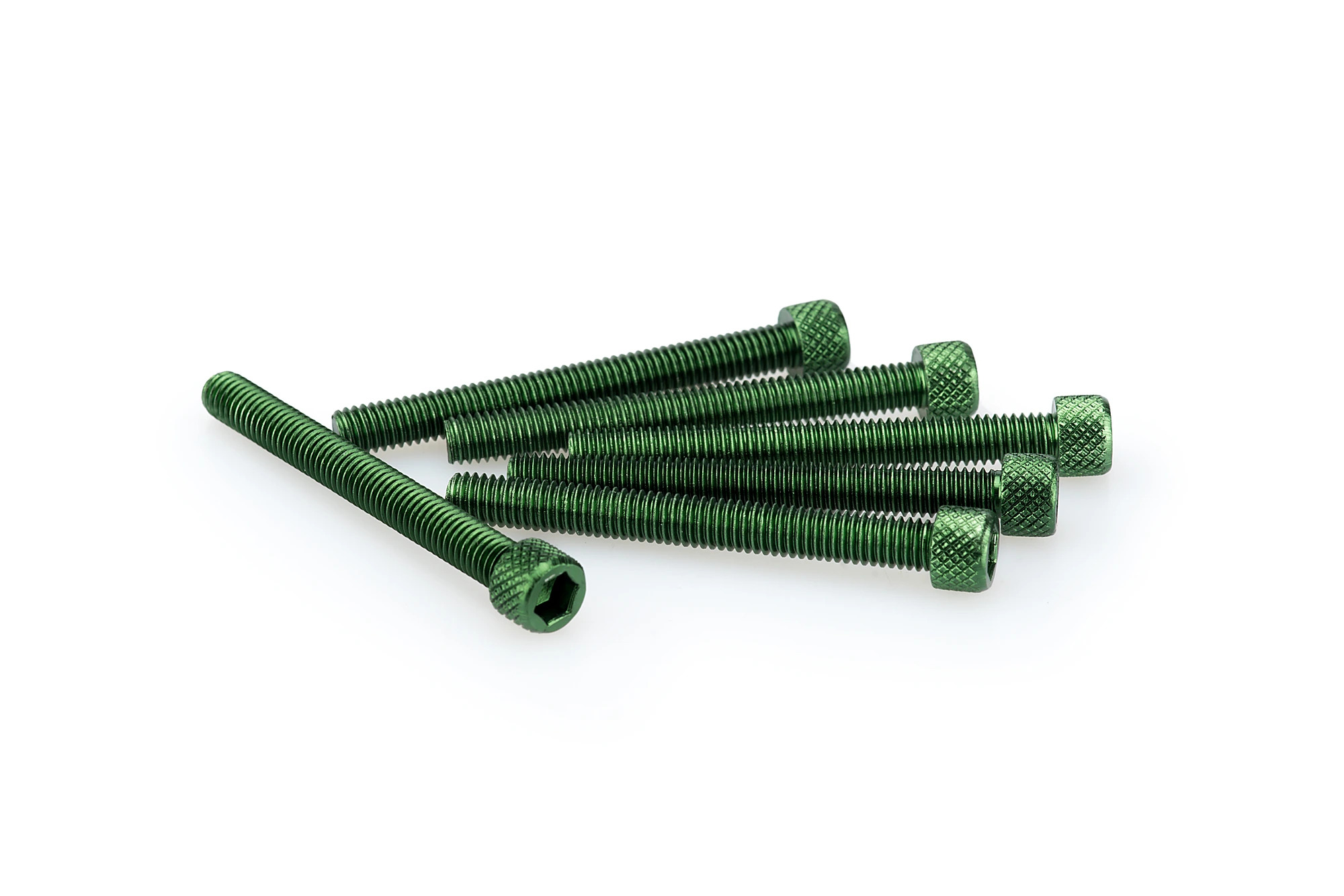 Kit Visserie Carénage Puig En Aluminium Anodisé Vert Blister 6 vis allen M6x55mm