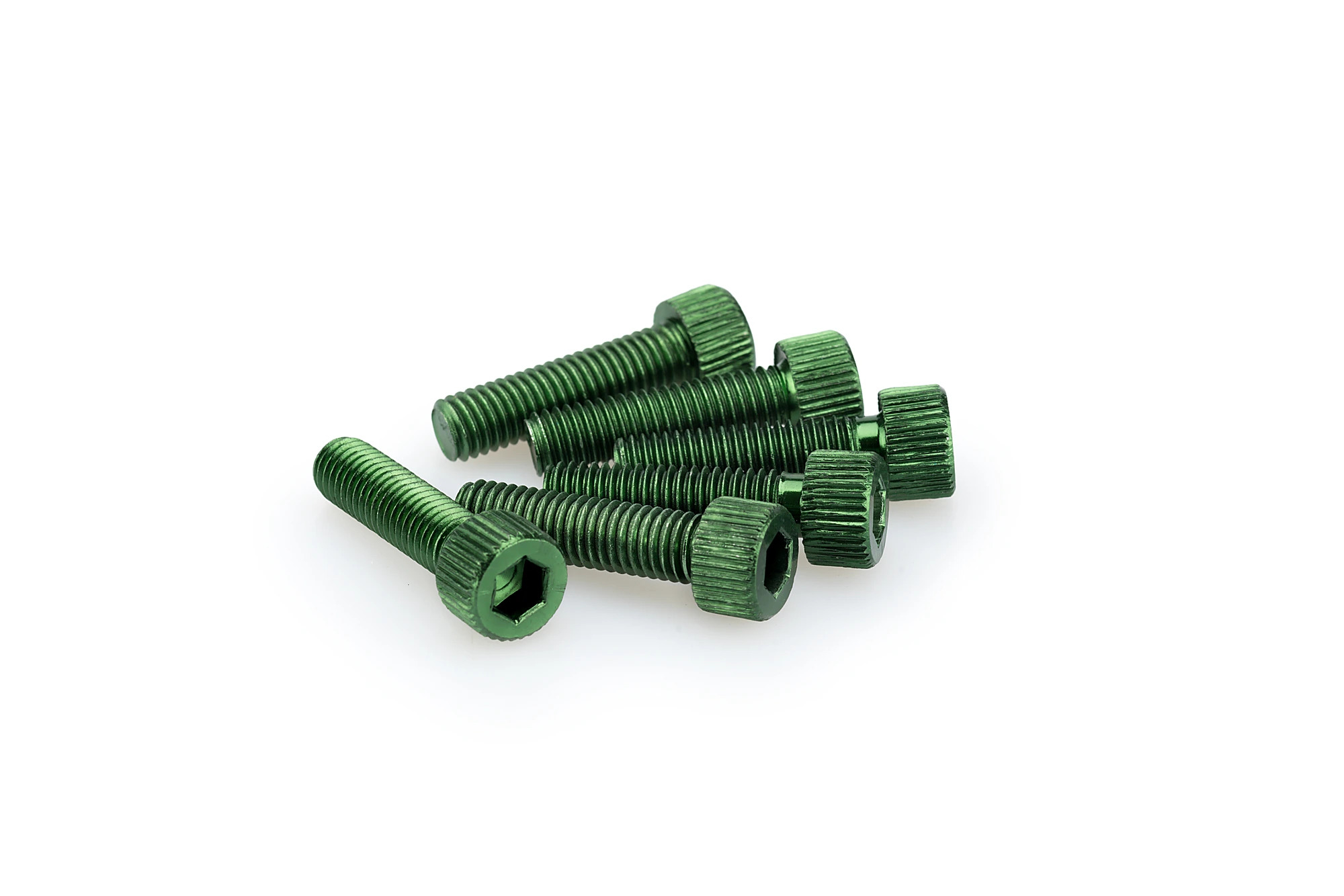 Kit Visserie Carénage Puig En Aluminium Anodisé Vert Blister 6 vis allen M8x30mm
