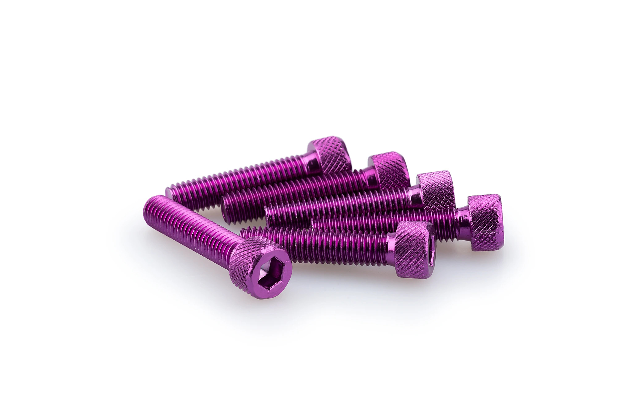 Kit Visserie Carénage Puig En Aluminium Anodisé Violet Blister 6 vis allen M8x35mm
