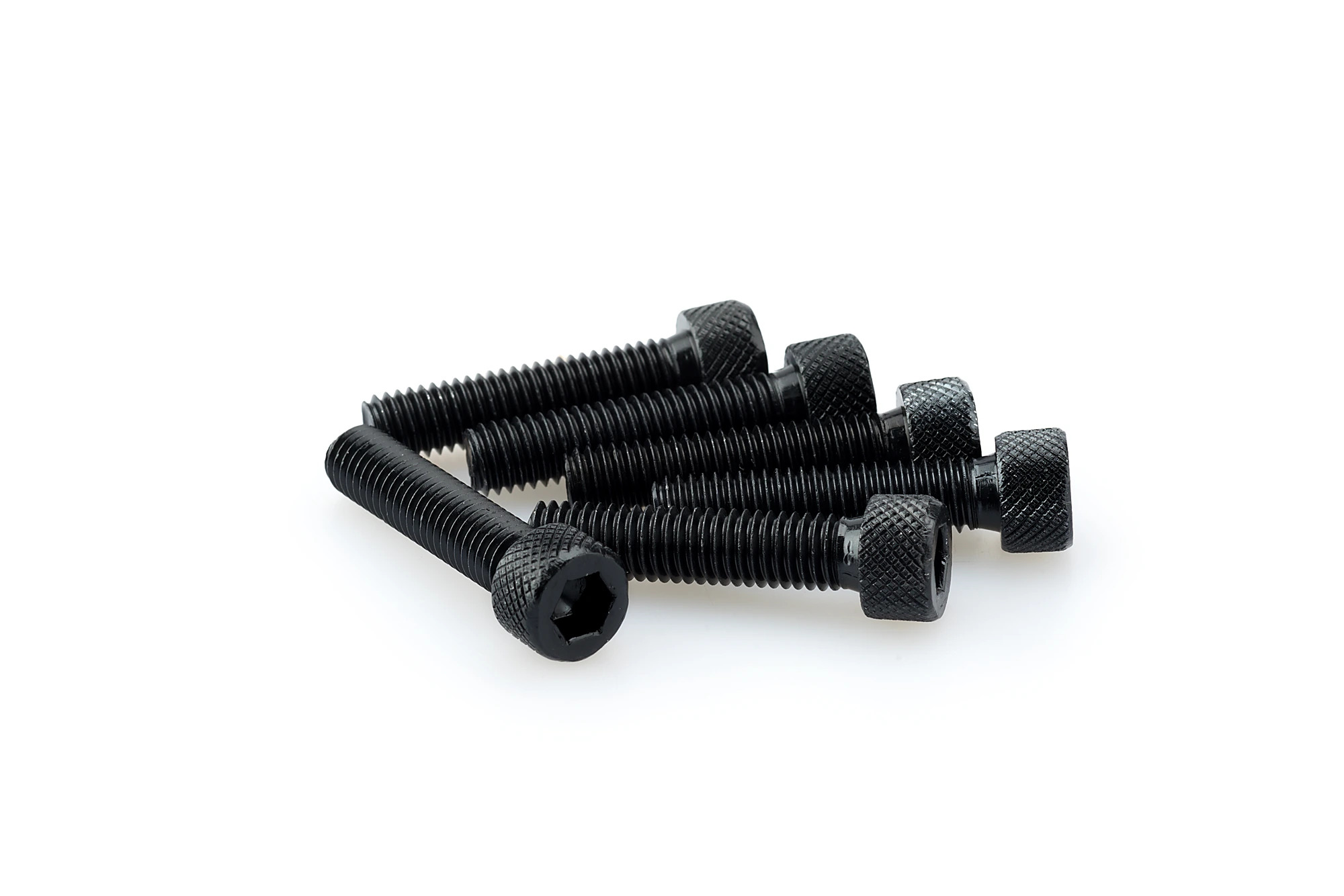 Kit Visserie Carénage Puig En Aluminium Anodisé Noire Blister 6 vis allen M8x35mm