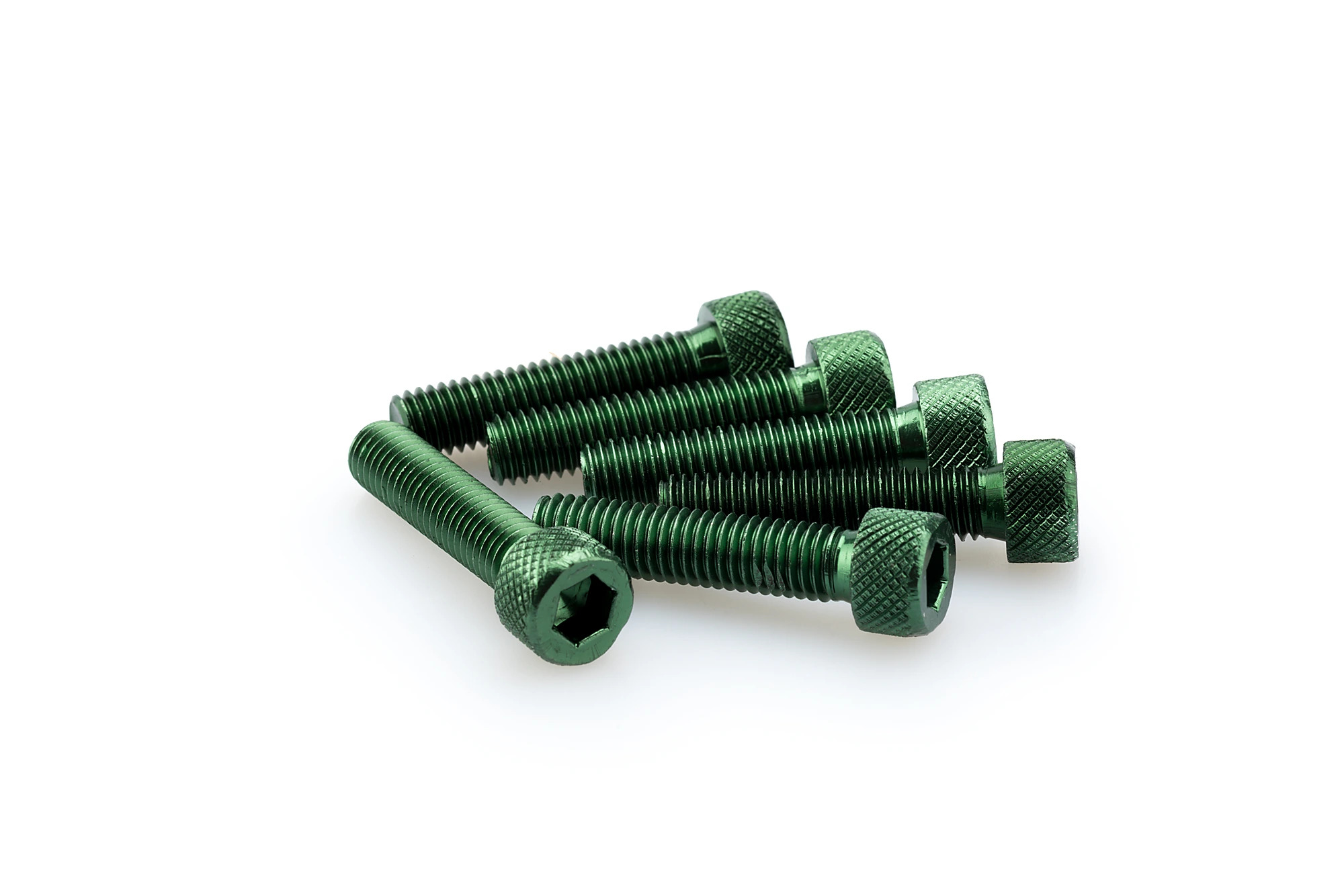 Kit Visserie Carénage Puig En Aluminium Anodisé Vert Blister 6 vis allen M8x35mm