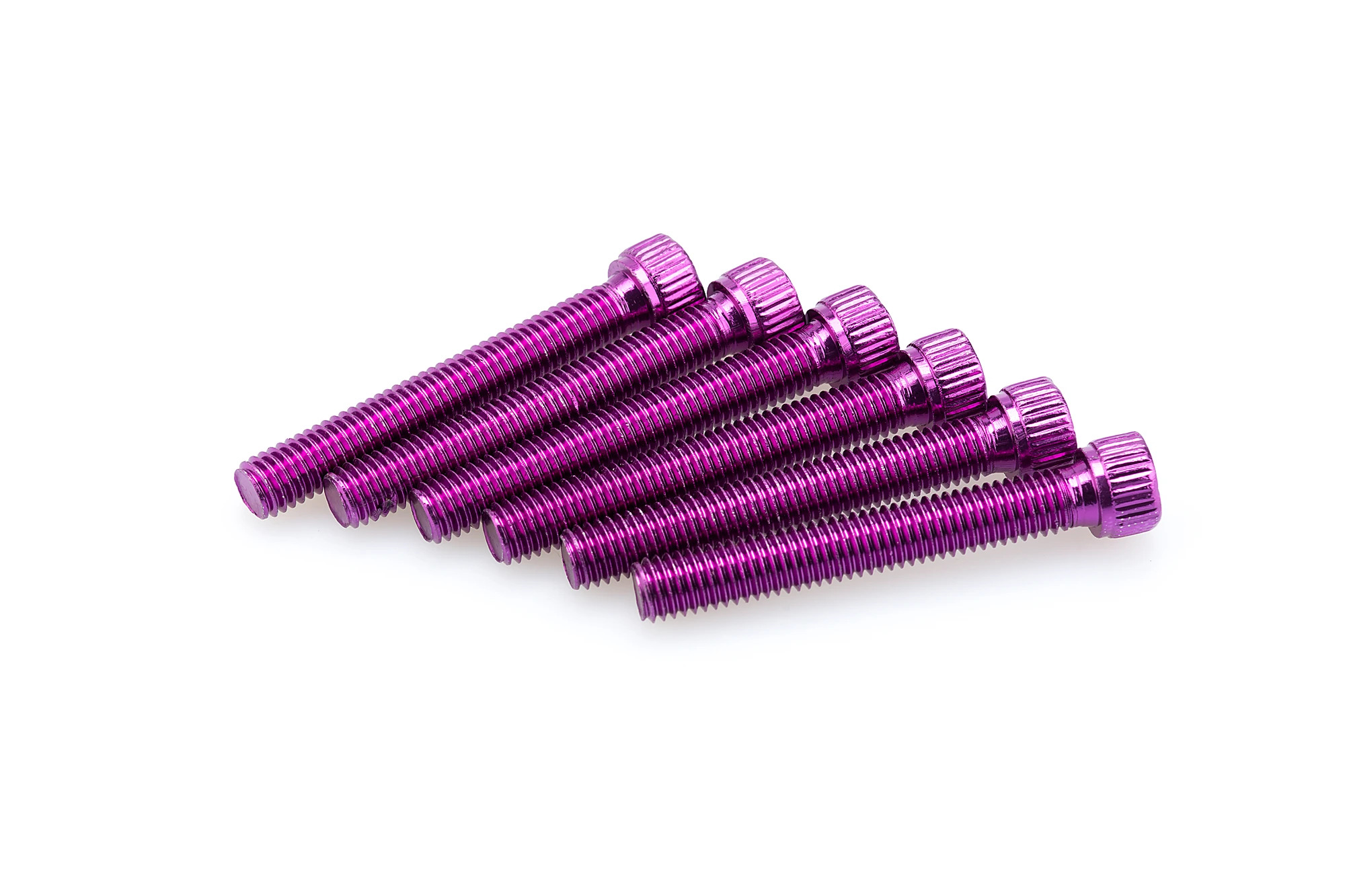Kit Visserie Carénage Puig En Aluminium Anodisé Violet Blister 6 vis allen M8x55mm
