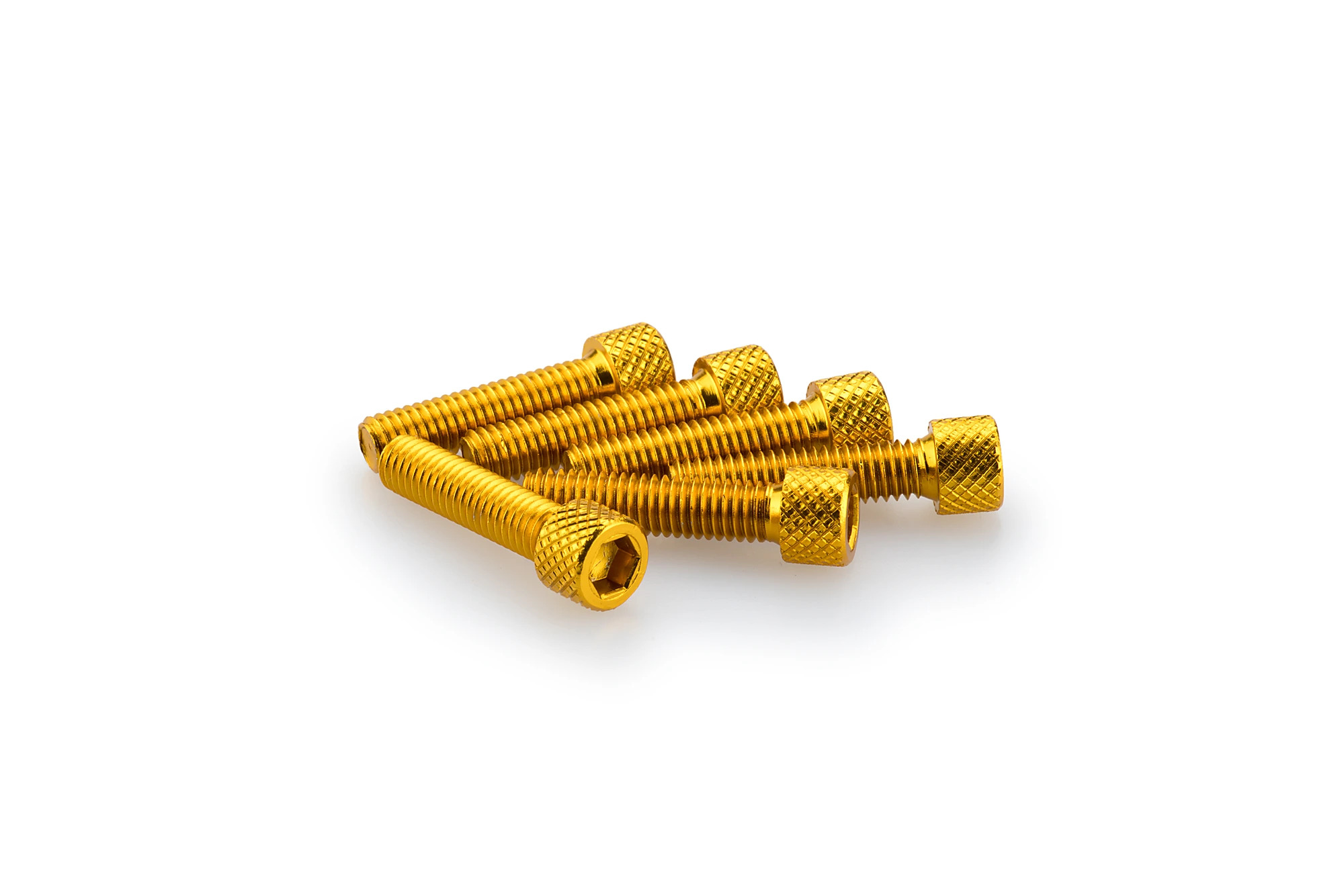 Kit Visserie Carénage Puig En Aluminium Anodisé Jaune Blister 6 vis allen M6x25mm