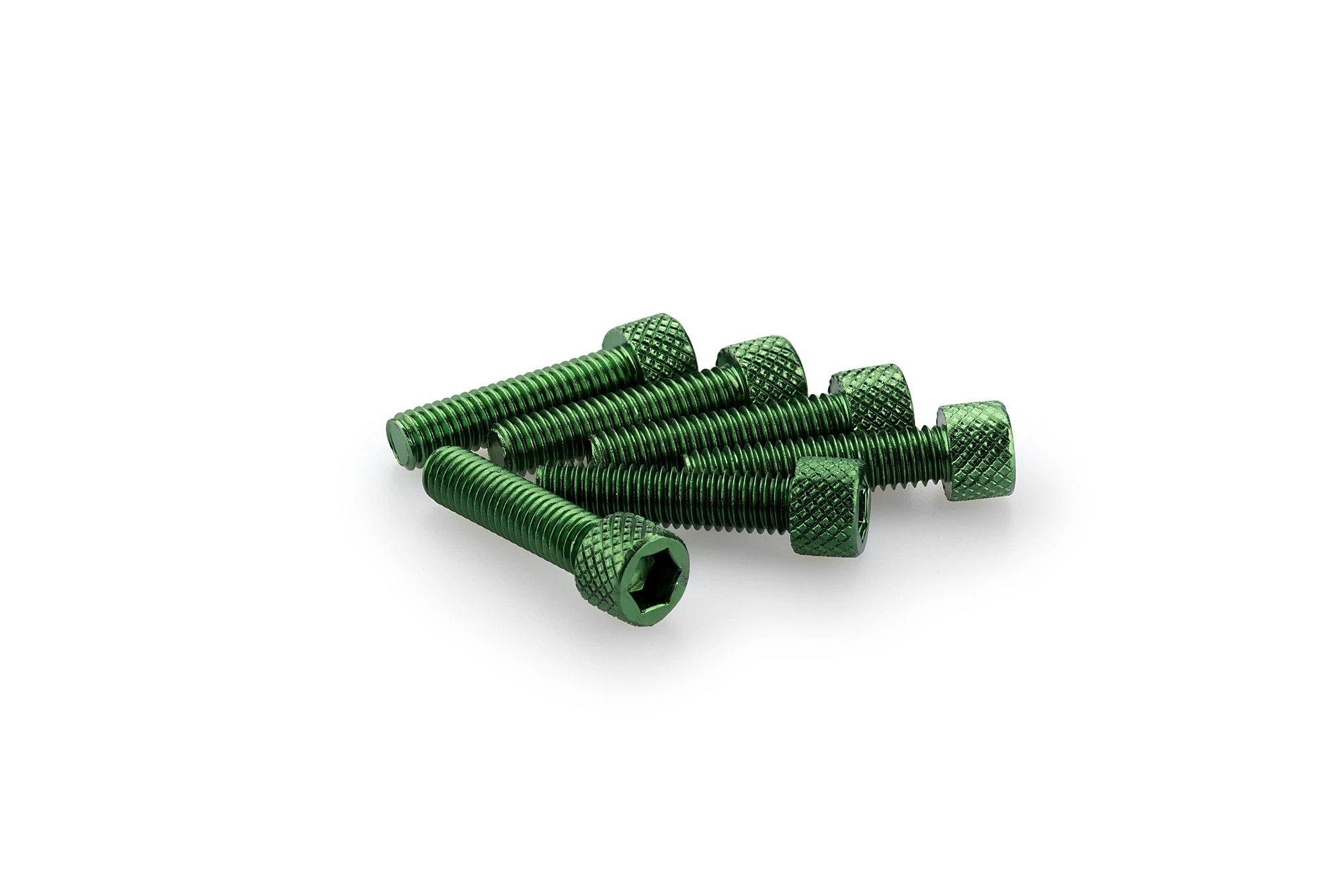 Kit Visserie Carénage Puig En Aluminium Anodisé Vert Blister 6 vis allen M6x25mm