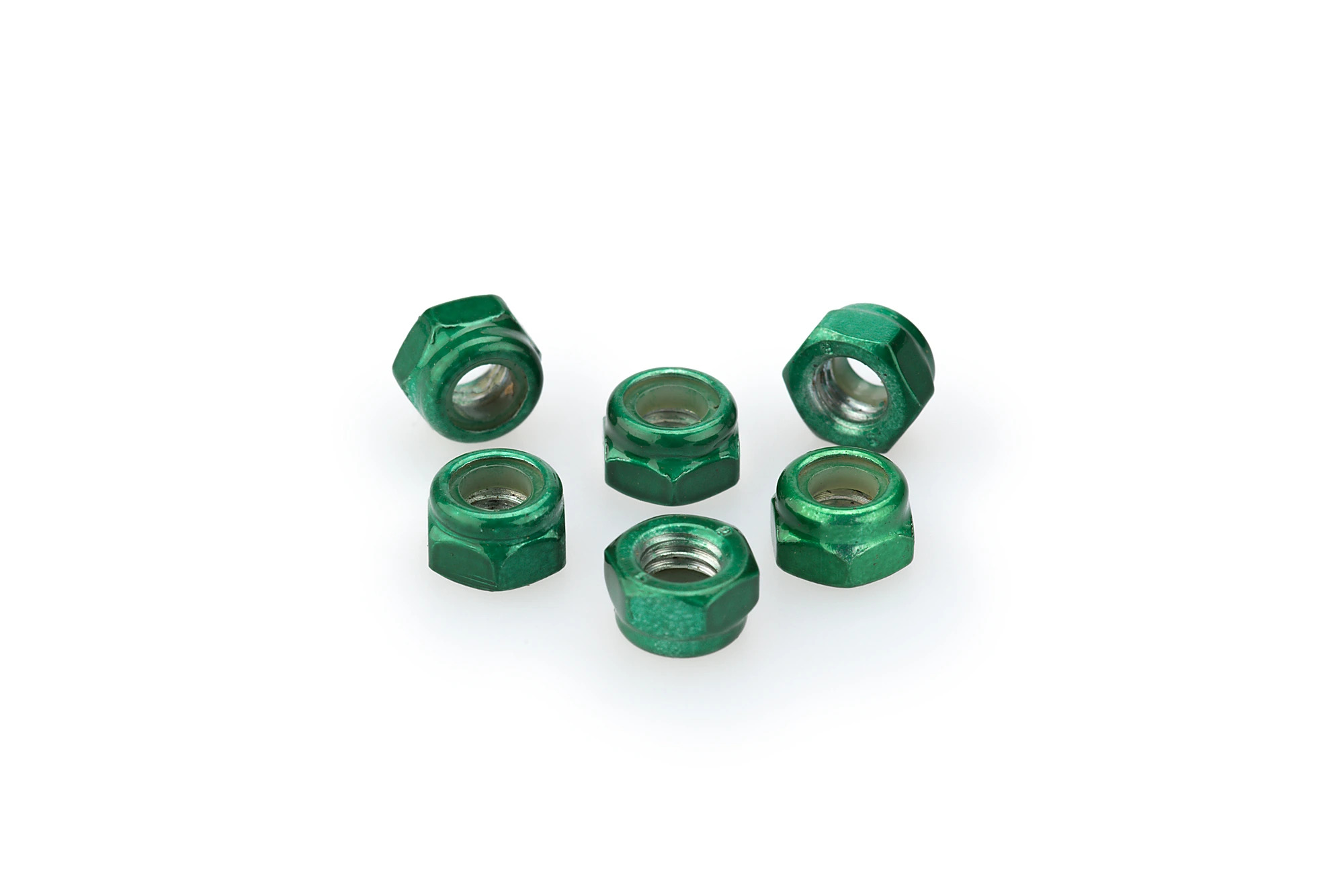 Kit Visserie Carénage Puig En Aluminium Anodisé Vert Blister 6 écrou M5