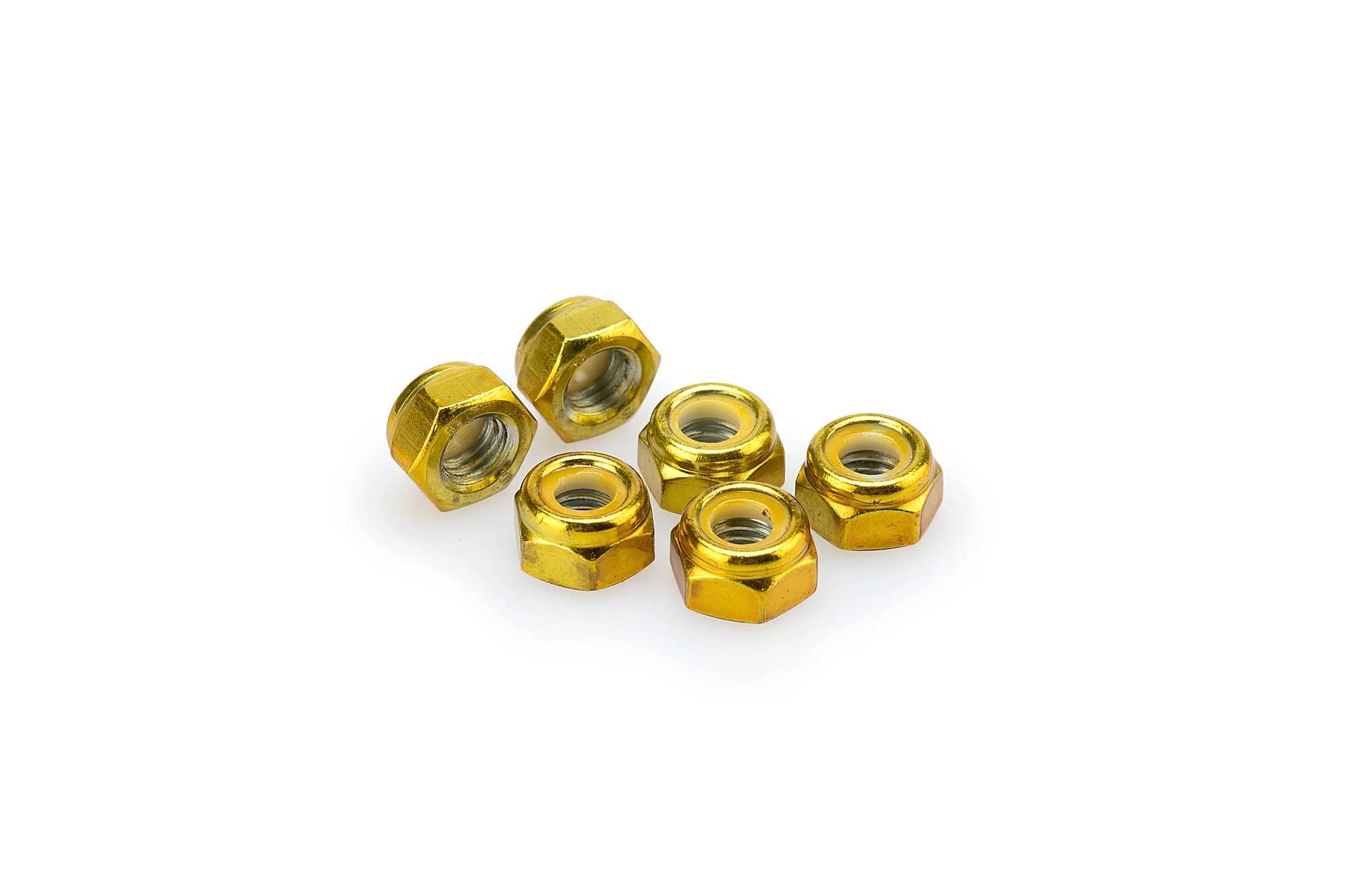 Kit Visserie Carénage Puig En Aluminium Anodisé Jaune Blister 6 écrou M8