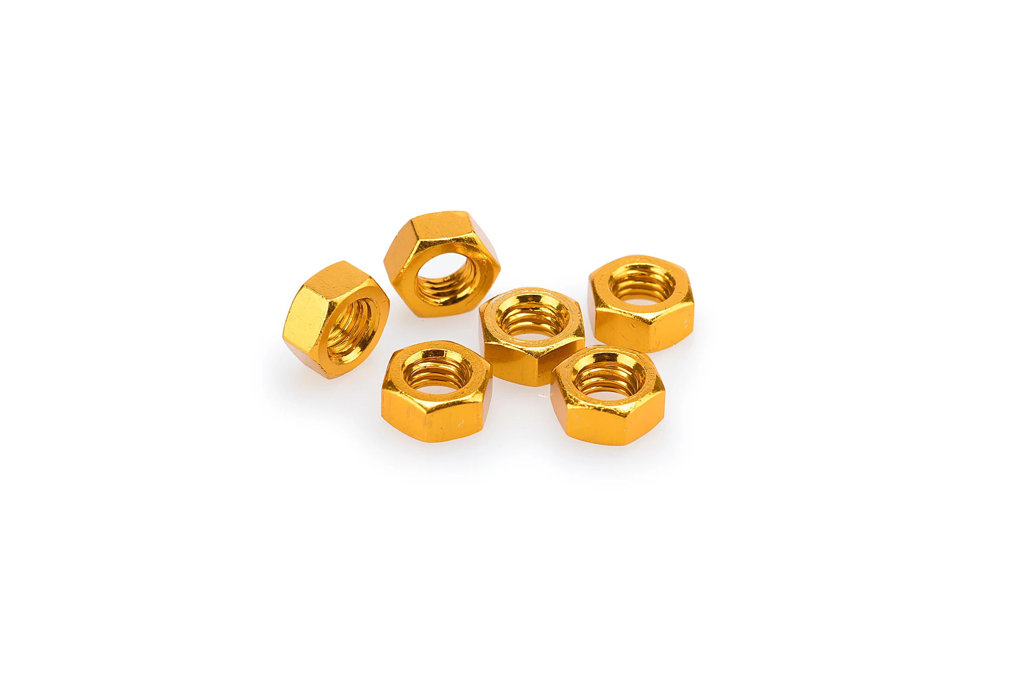 Kit Visserie Carénage Puig En Aluminium Anodisé Jaune BLISTER 6 écrous M8