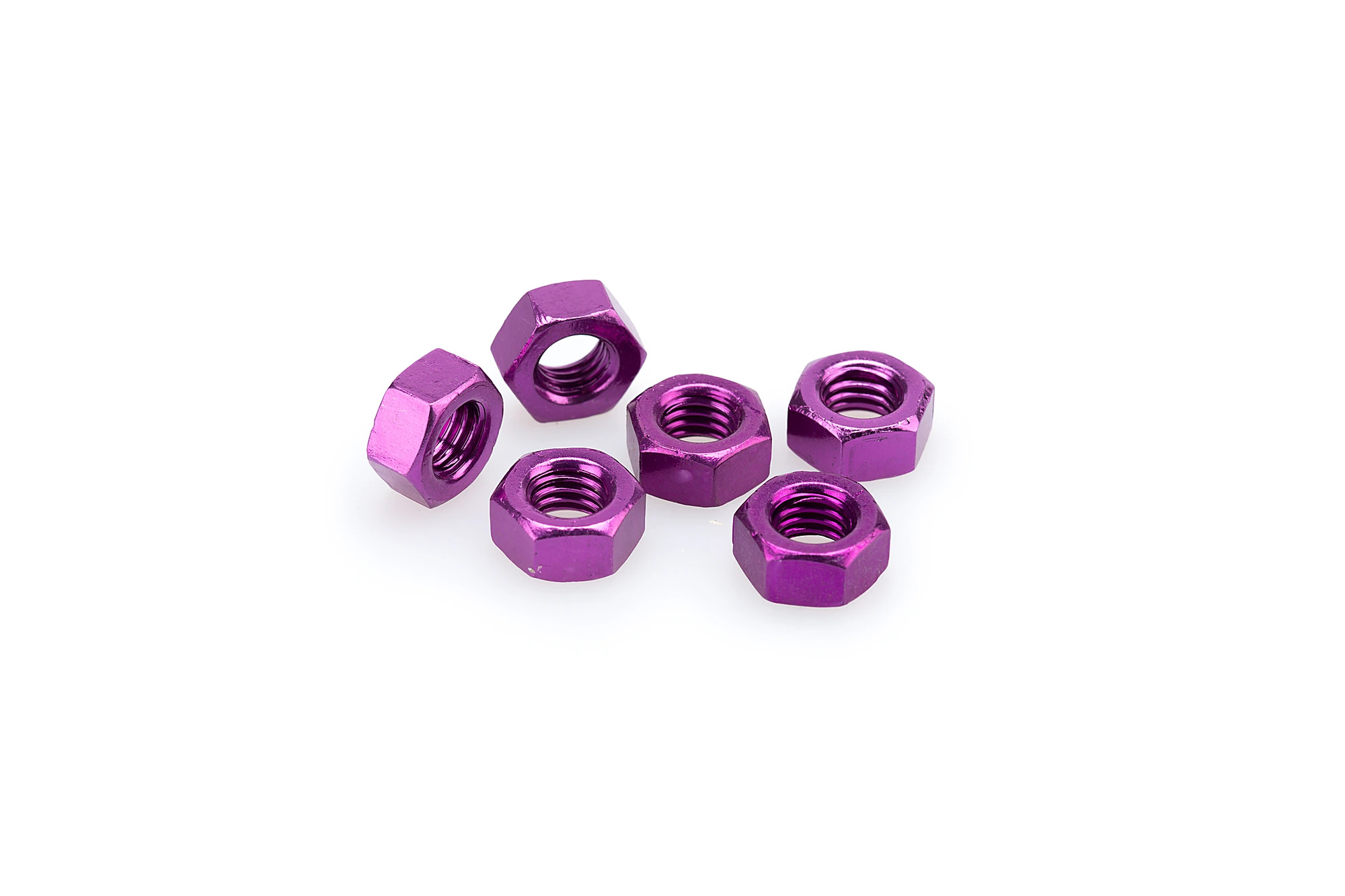 Kit Visserie Carénage Puig En Aluminium Anodisé Violet BLISTER 6 écrous M8