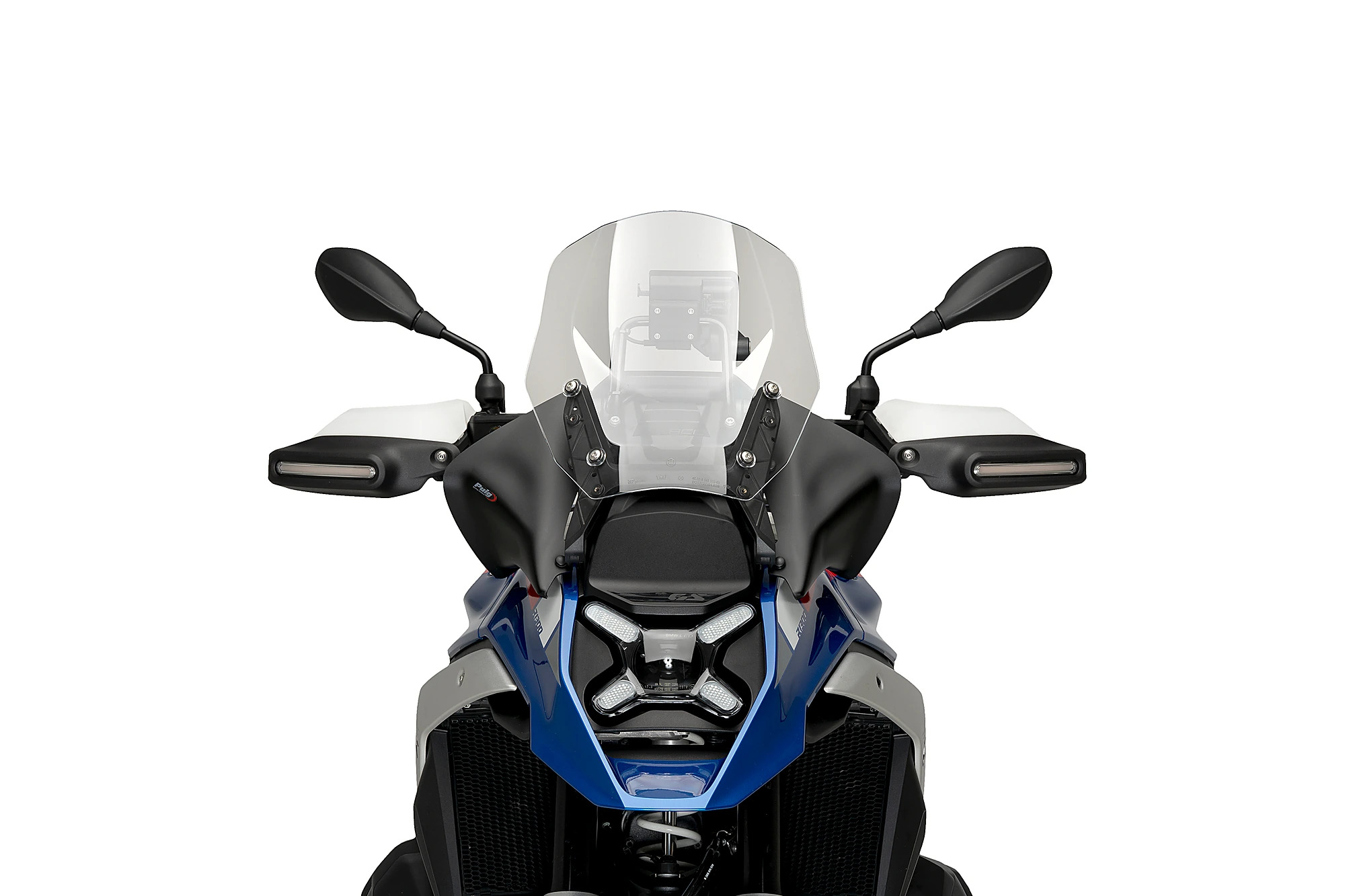 Déflecteur moto Puig Frontale Extended Noir mat