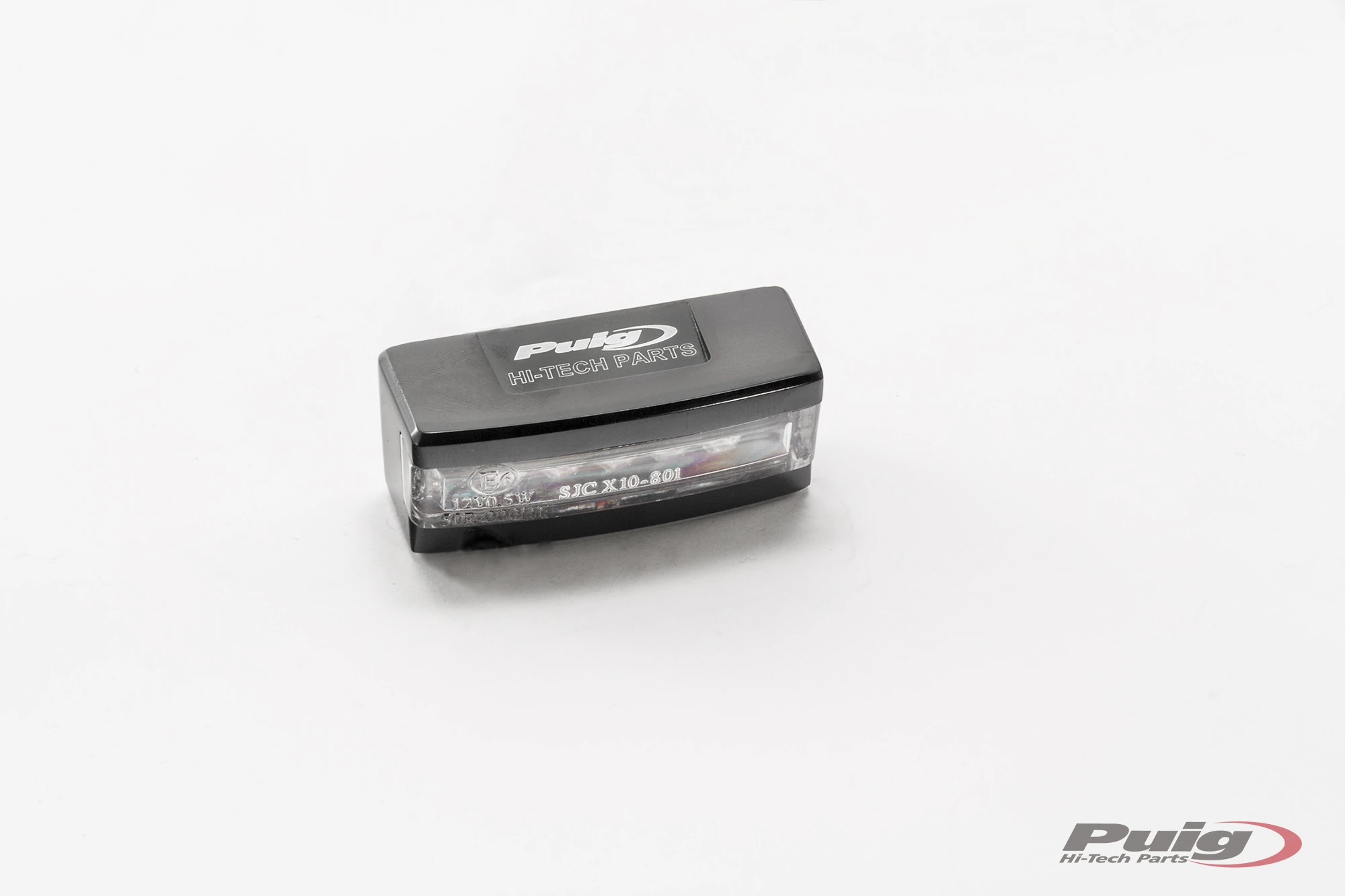 Eclairage de plaque Puig Support LED ALU Noire