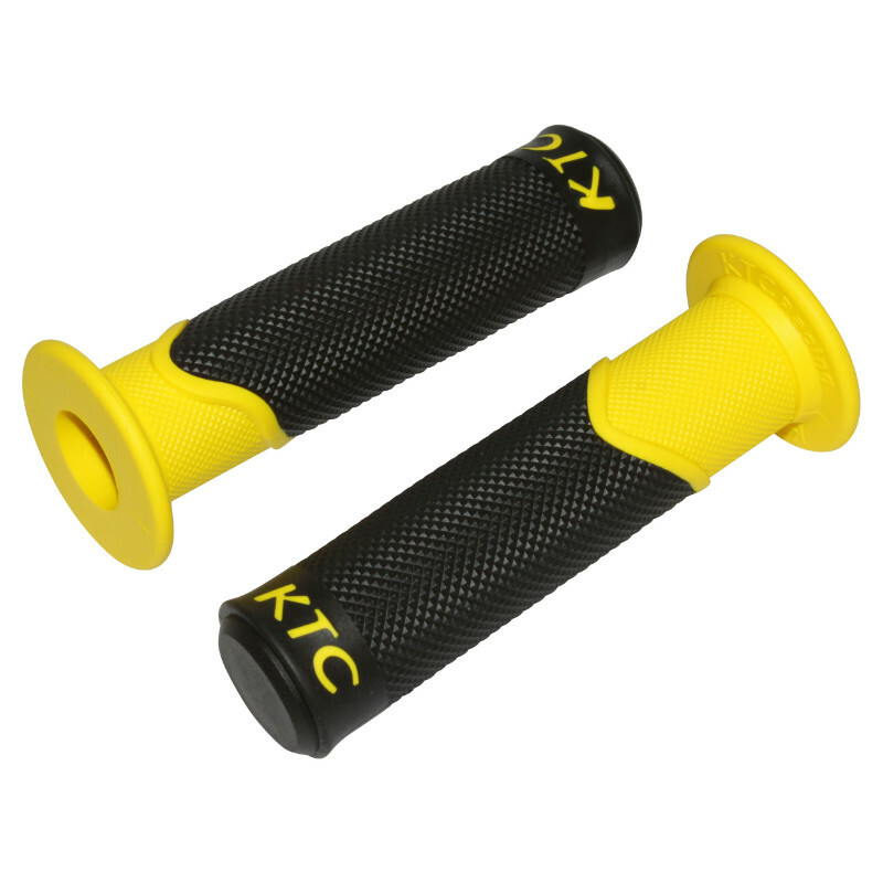 Poignées de guidon Replay SCOOT KTC - JAUNE CLOSED END 122mm PAIRE