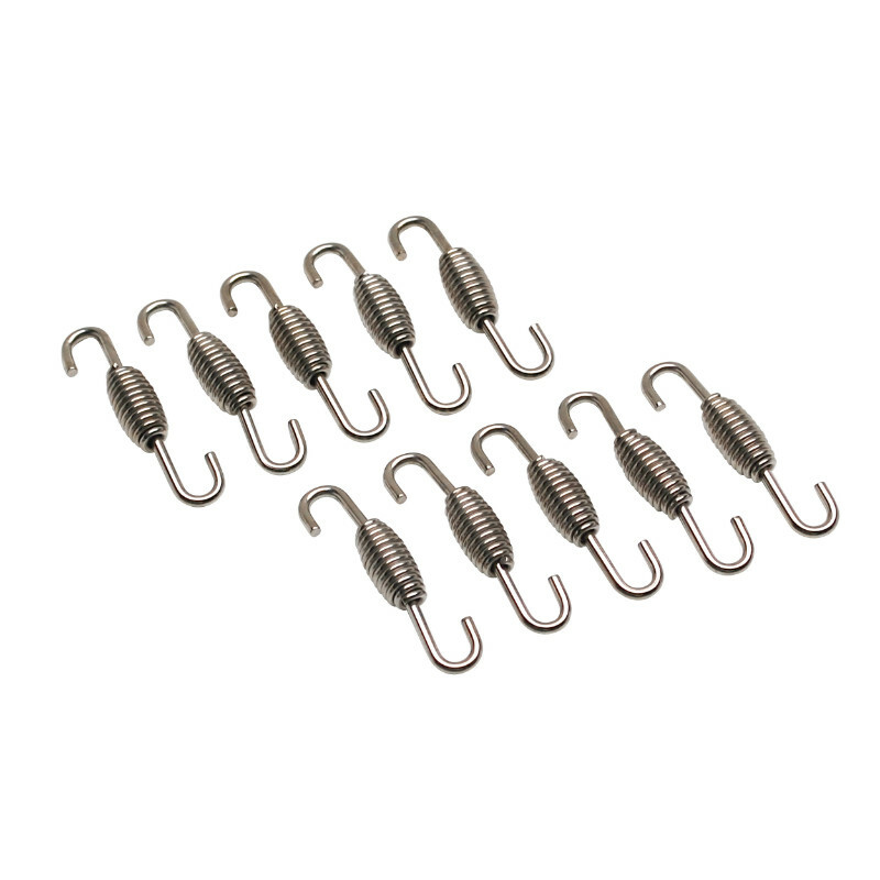Ressort d'échappement Replay POT 50mm INOX DIAM 1,6mm CROCHET TOURNANT x10